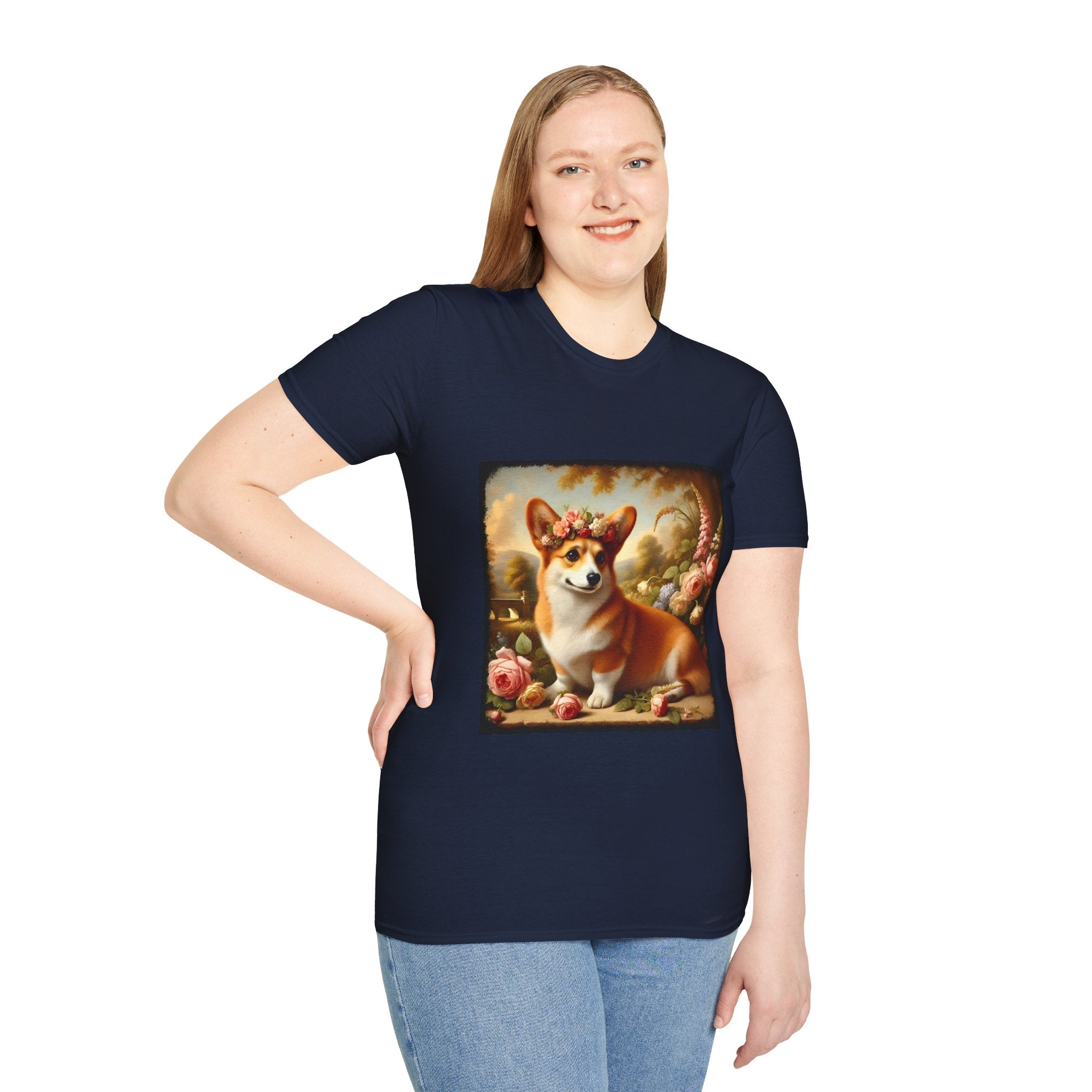 Pembroke Welsh Corgi Botanical Beauty | Unisex Dog T-Shirt