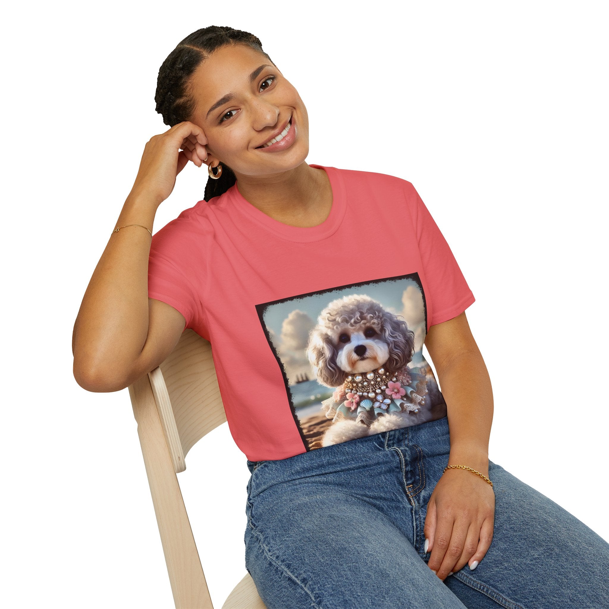 Poodle Silver Siren | Unisex Dog T-Shirt