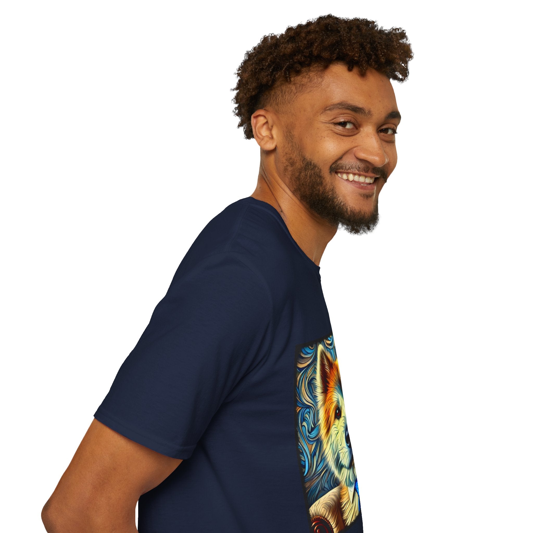 Akita Shirt | Bold Gentleman Swirl Dog Lover Tee