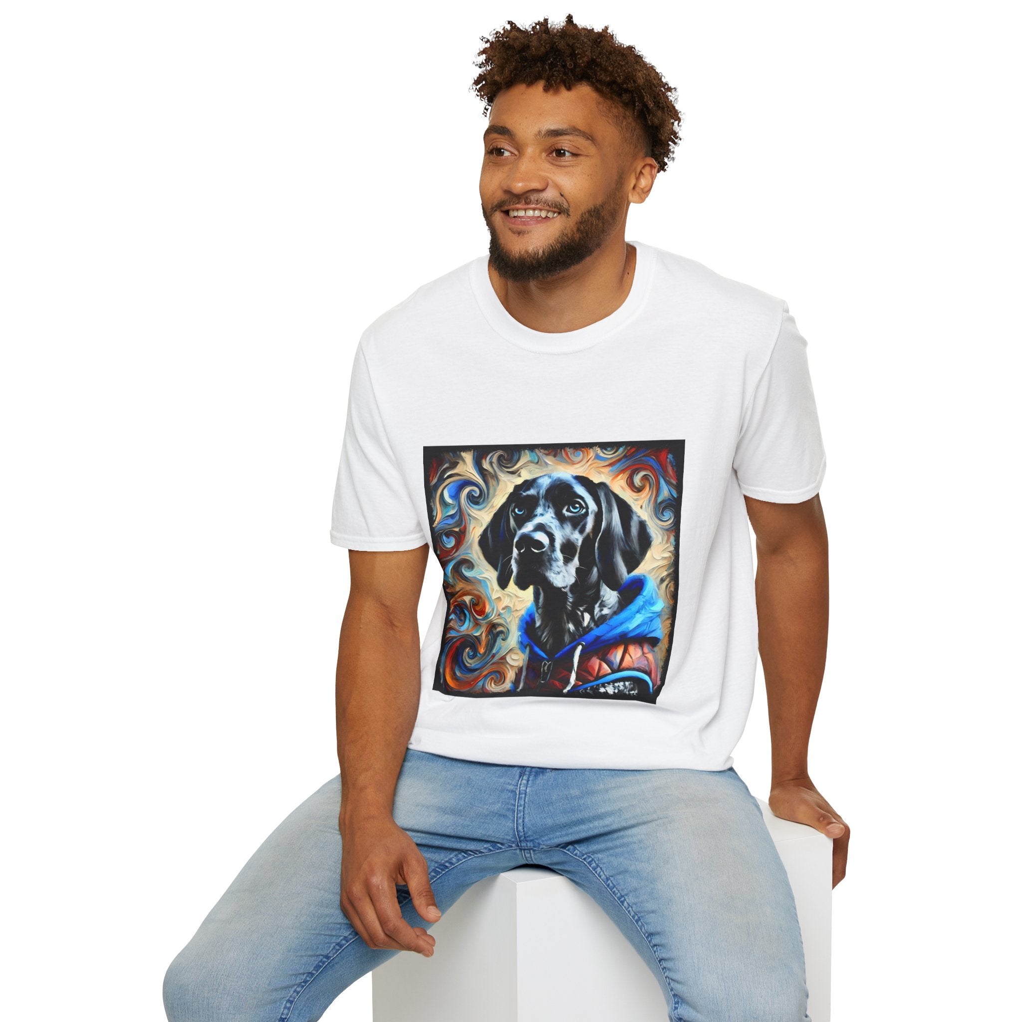 German Shorthaired Pointer Urban Swirl | Unisex Dog T-Shirt