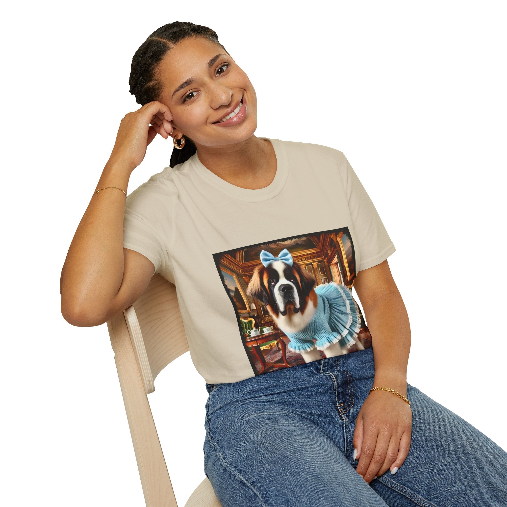 Saint Bernard Pampered Pup | Unisex Dog T-Shirt