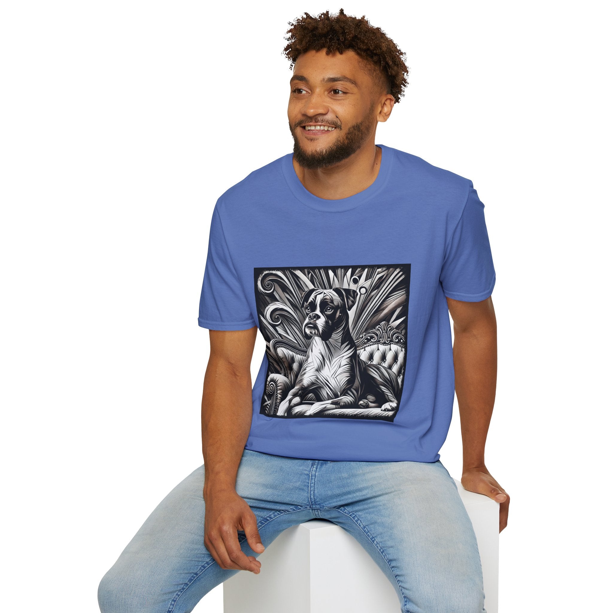 Boxer B&W Bold | Unisex Dog T-Shirt
