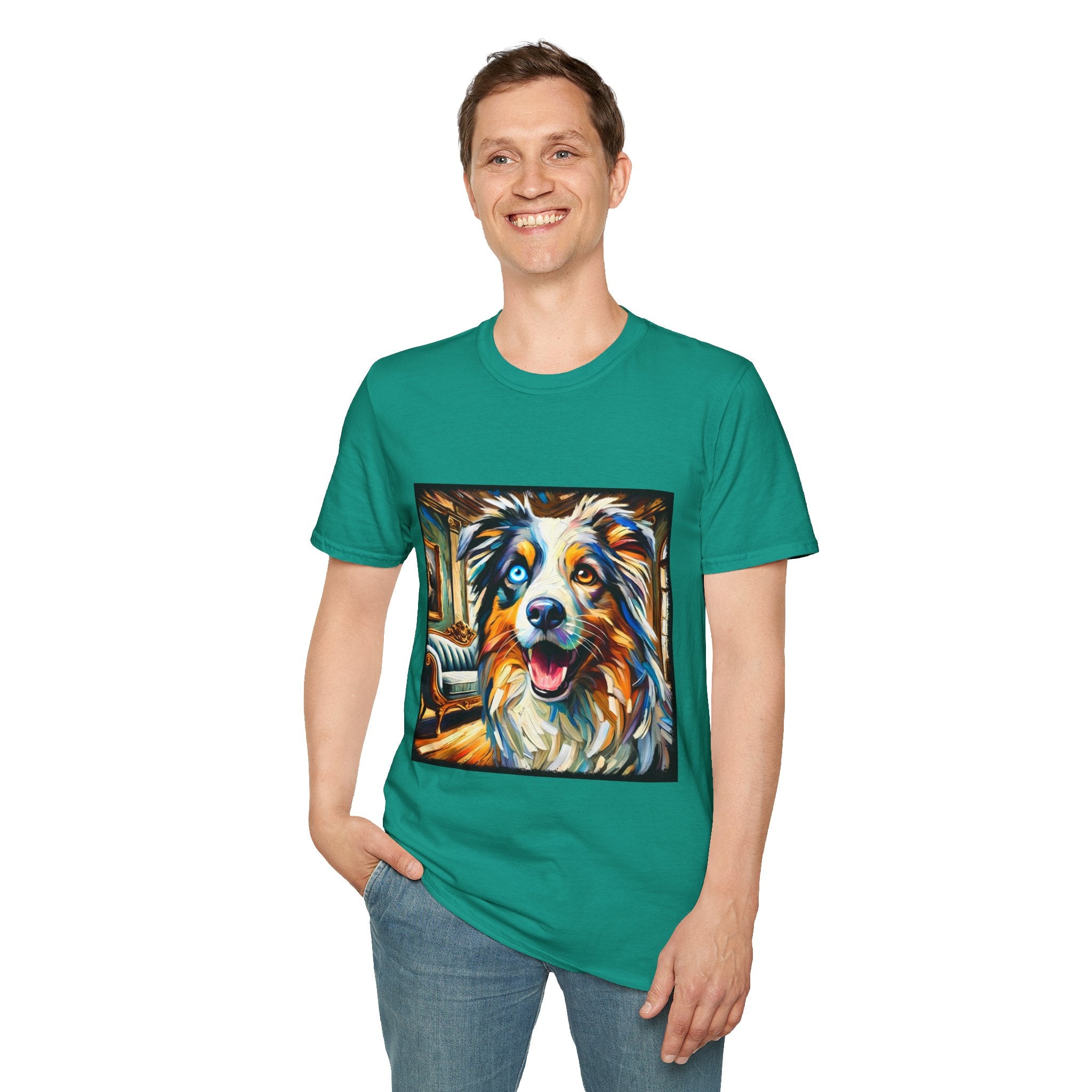 Australian Shepherd Blissful Swirl | Unisex Dog T-Shirt