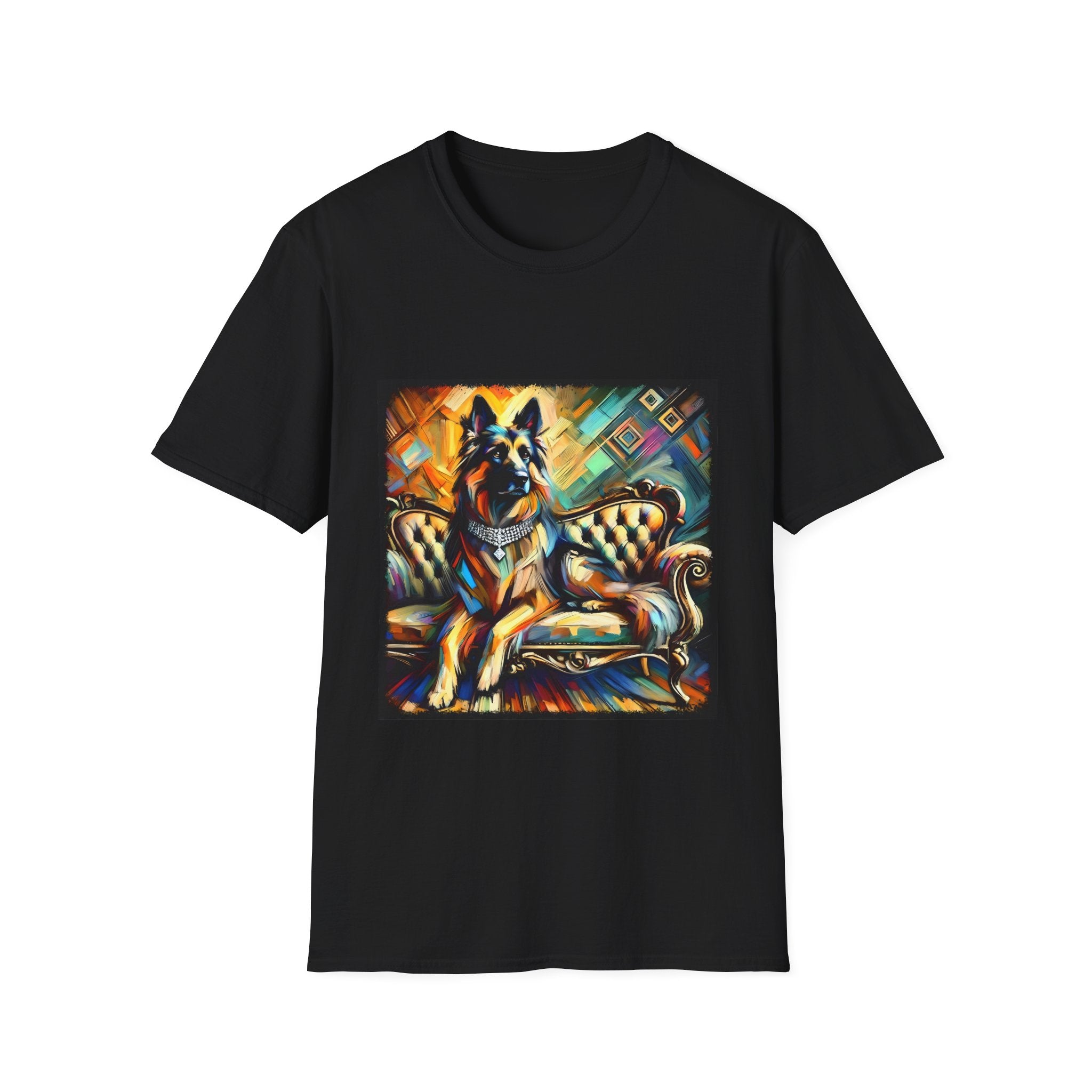 German Shepherd Diamond Multicolor Classic | Unisex Dog T-Shirt