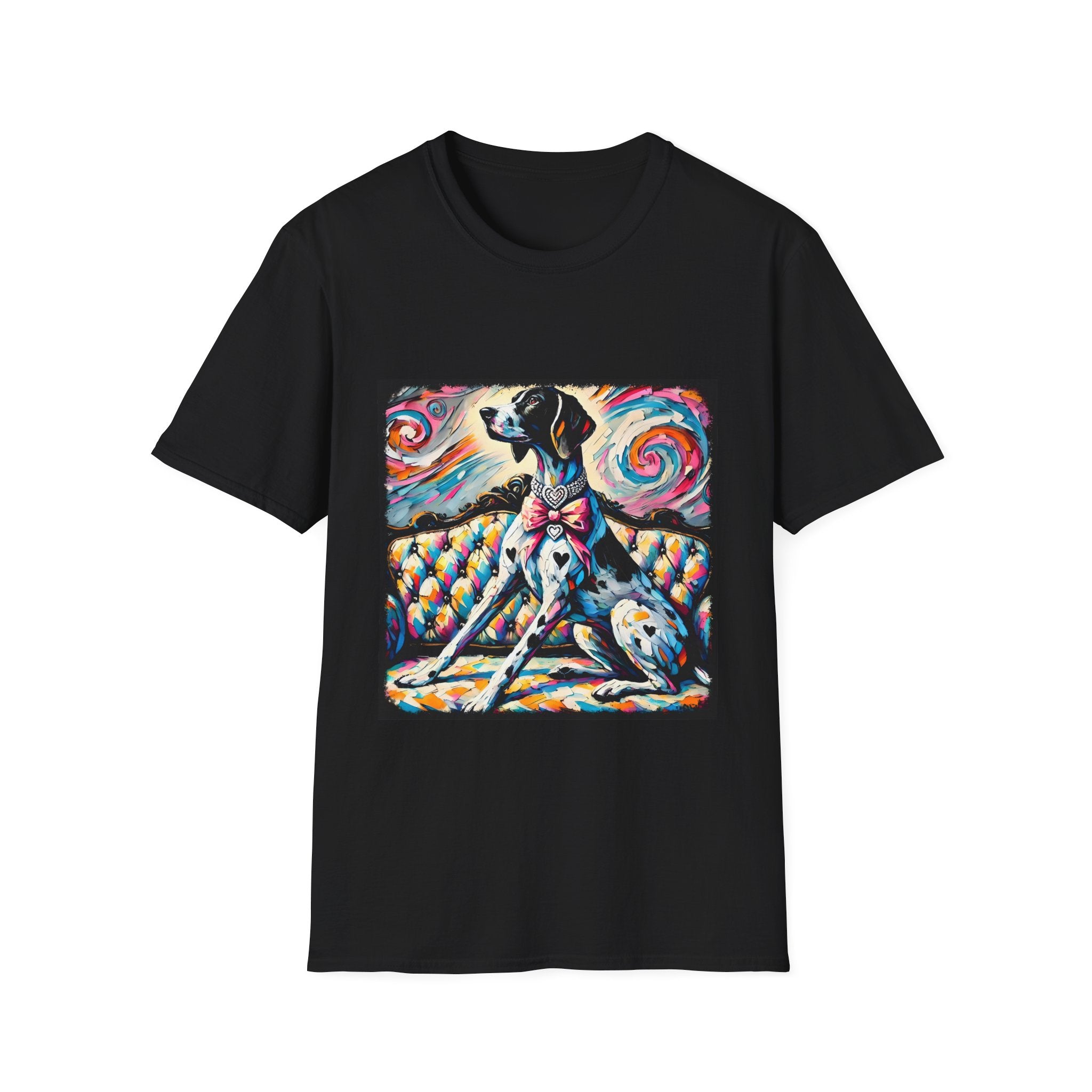 German Shorthaired Pointer Diamond Heart Swirl | Unisex Dog T-Shirt