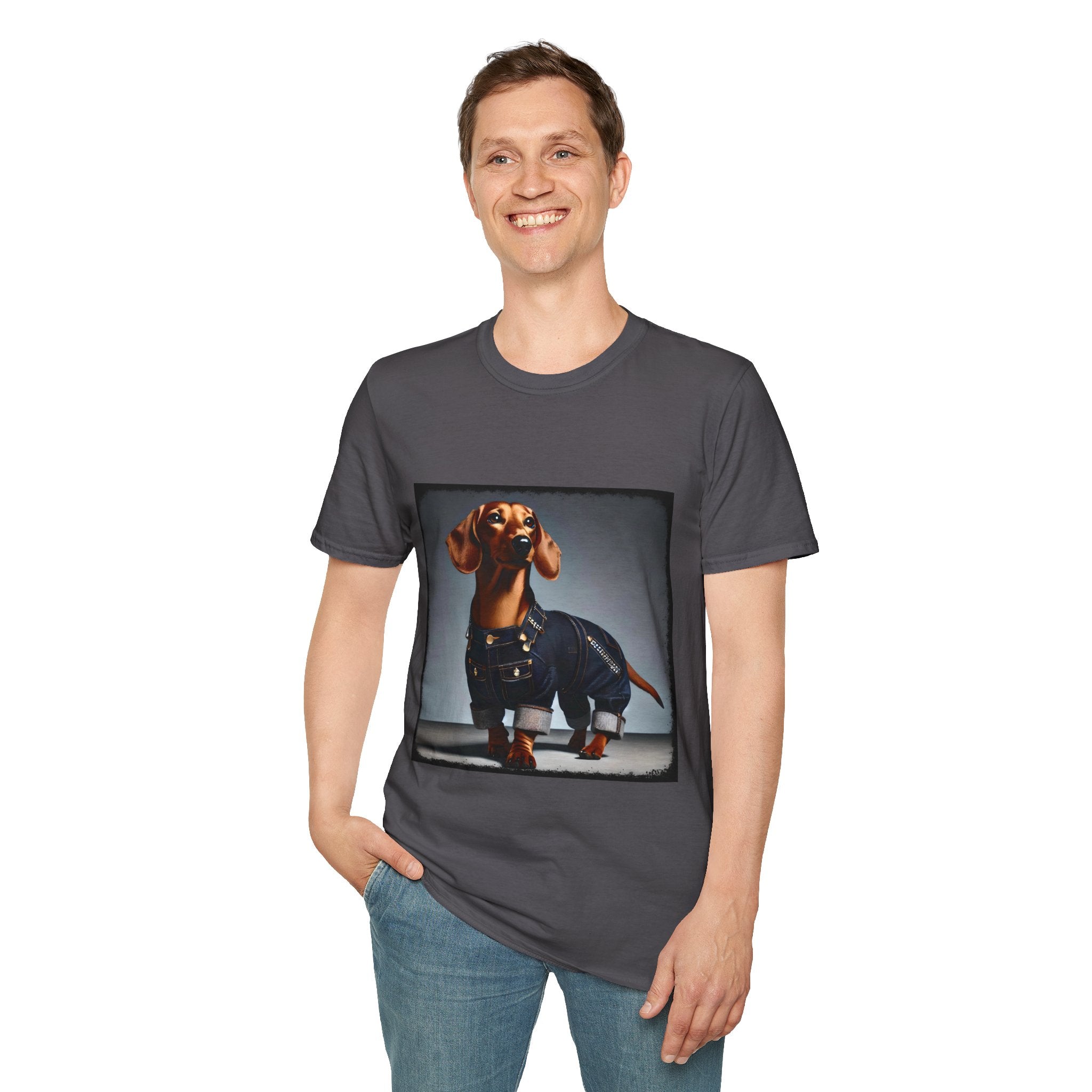 Dachshund Denim Dream | Unisex Dog T-Shirt