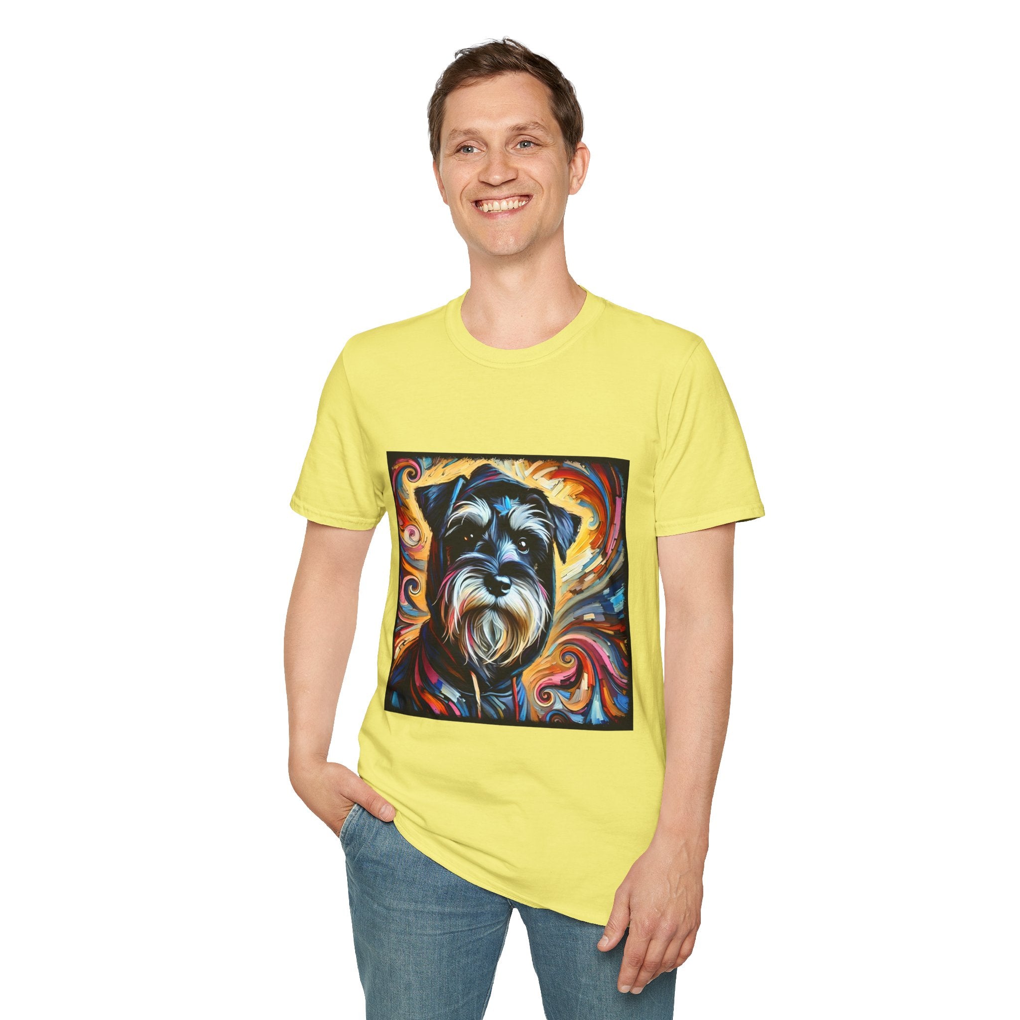 Schnauzer Hoodie Swirl | Unisex Dog T-Shirt