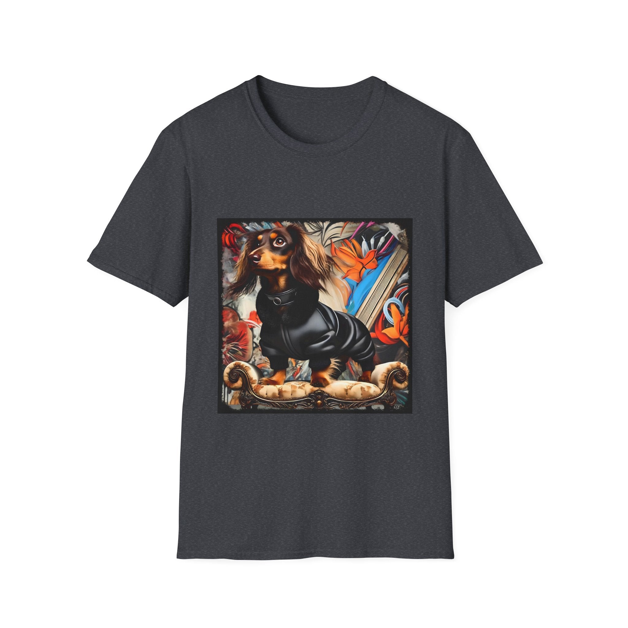 Dachshund Grunge Chic | Unisex Dog T-Shirt