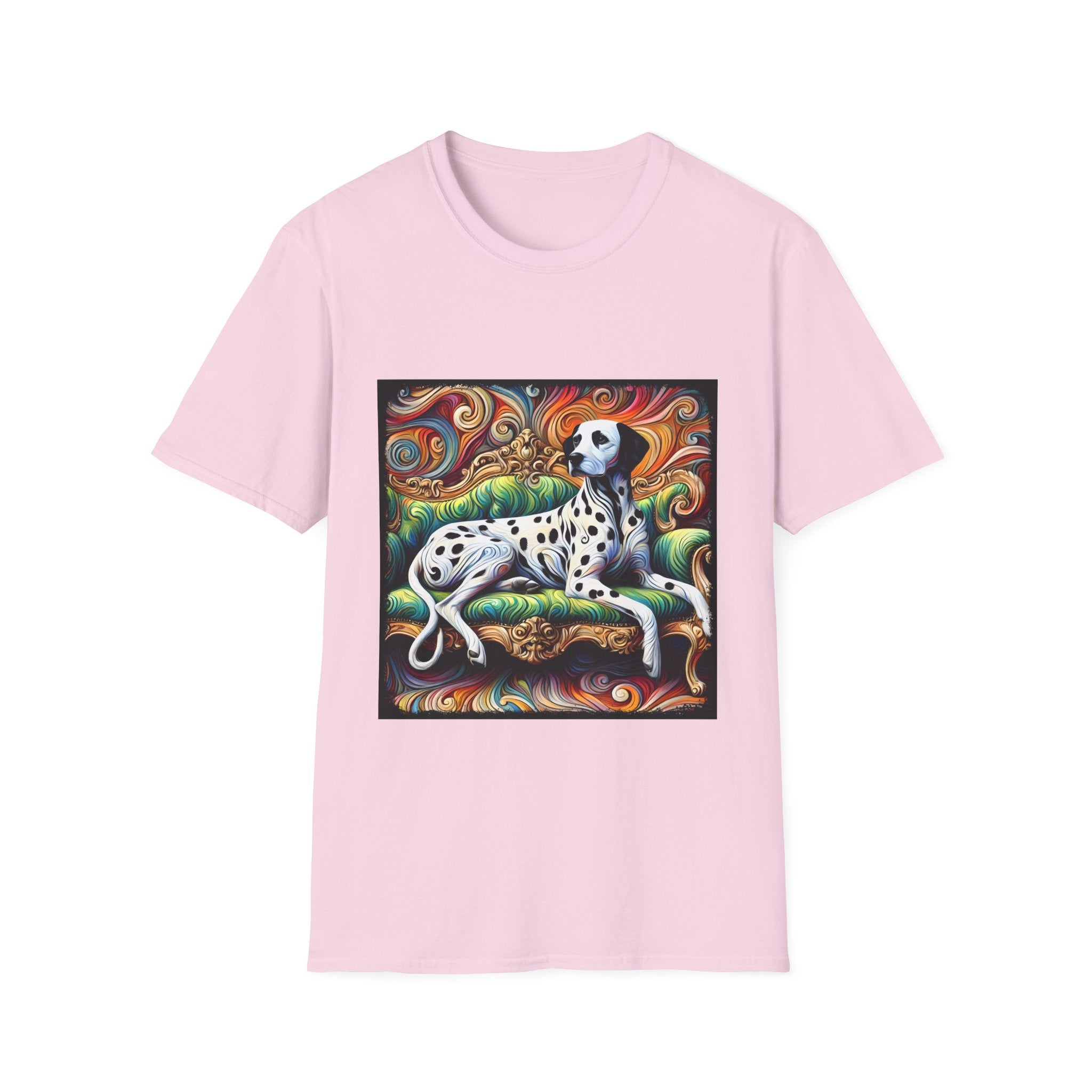 Dalmatian Rainbow Swirl | Unisex Dog T-Shirt