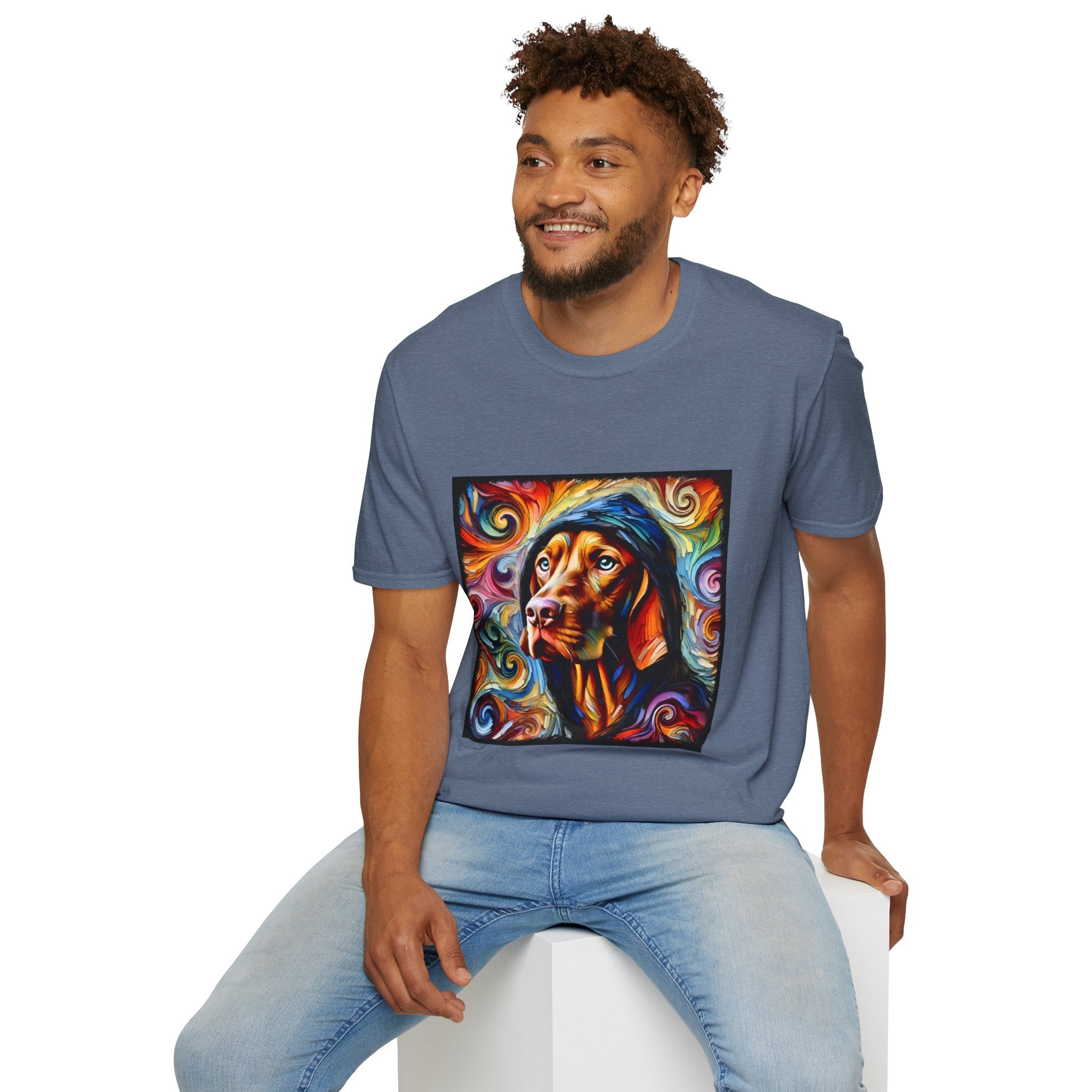 Vizsla Relaxed Swirl | Unisex Dog T-Shirt