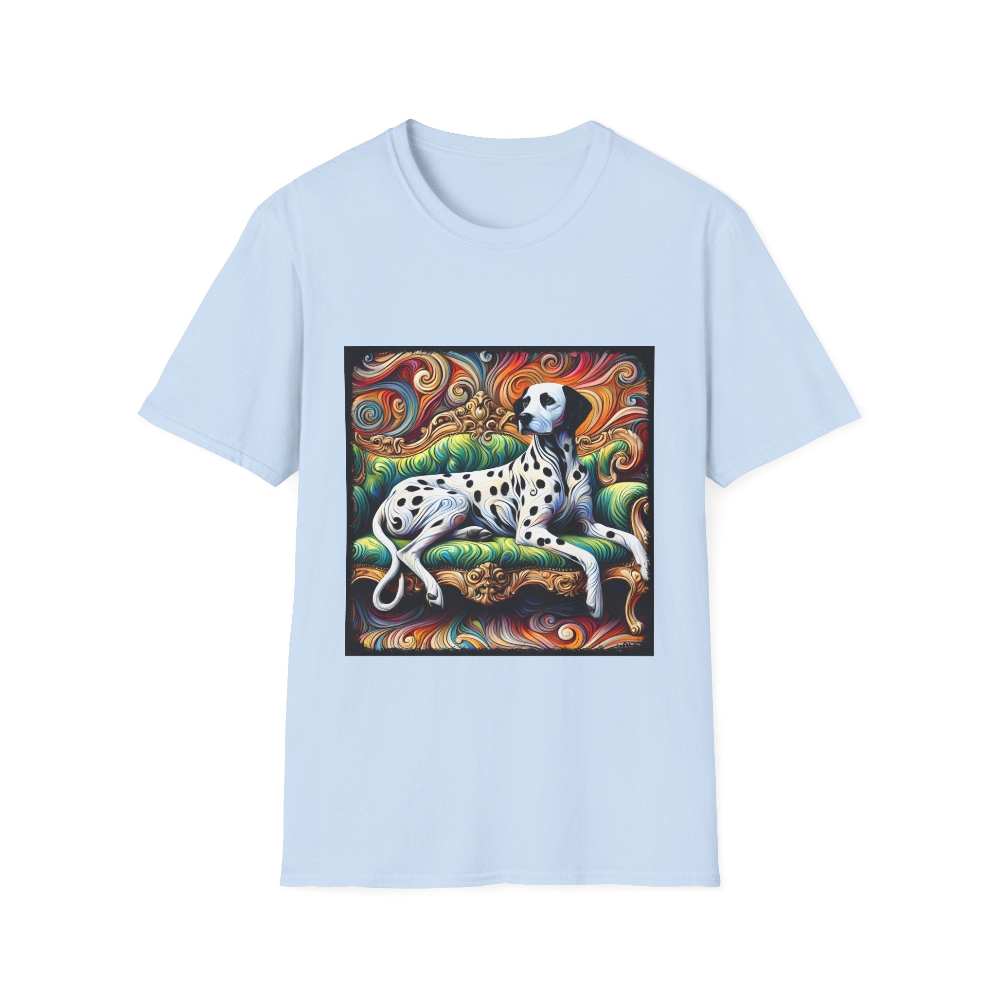Dalmatian Rainbow Swirl | Unisex Dog T-Shirt