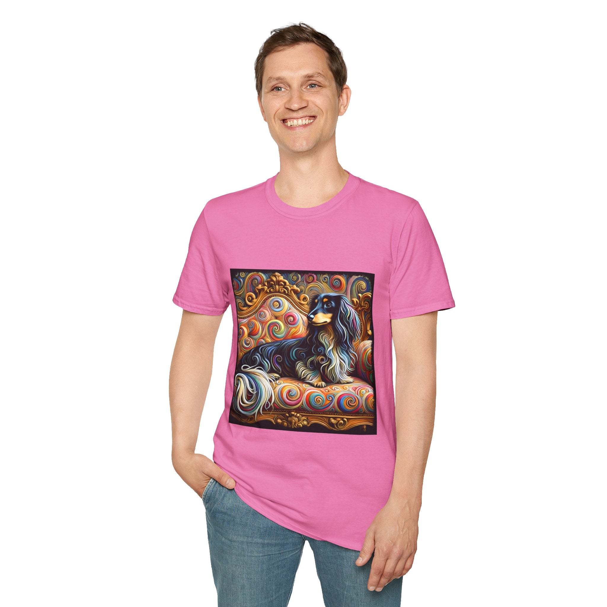 Dachshund Bold Swirl | Unisex Dog T-Shirt