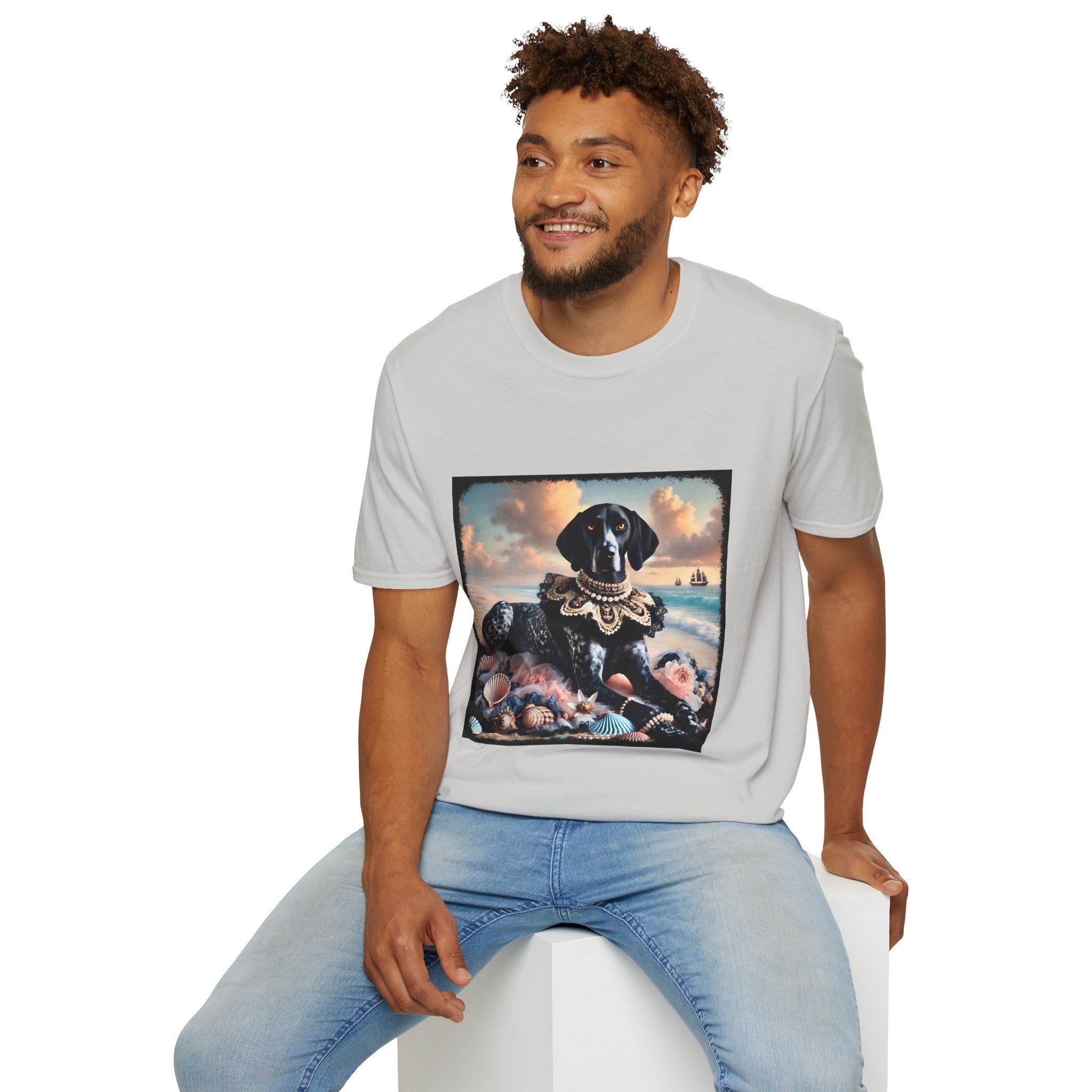 German Shorthaired Pointer Seashell Siren | Unisex Dog T-Shirt