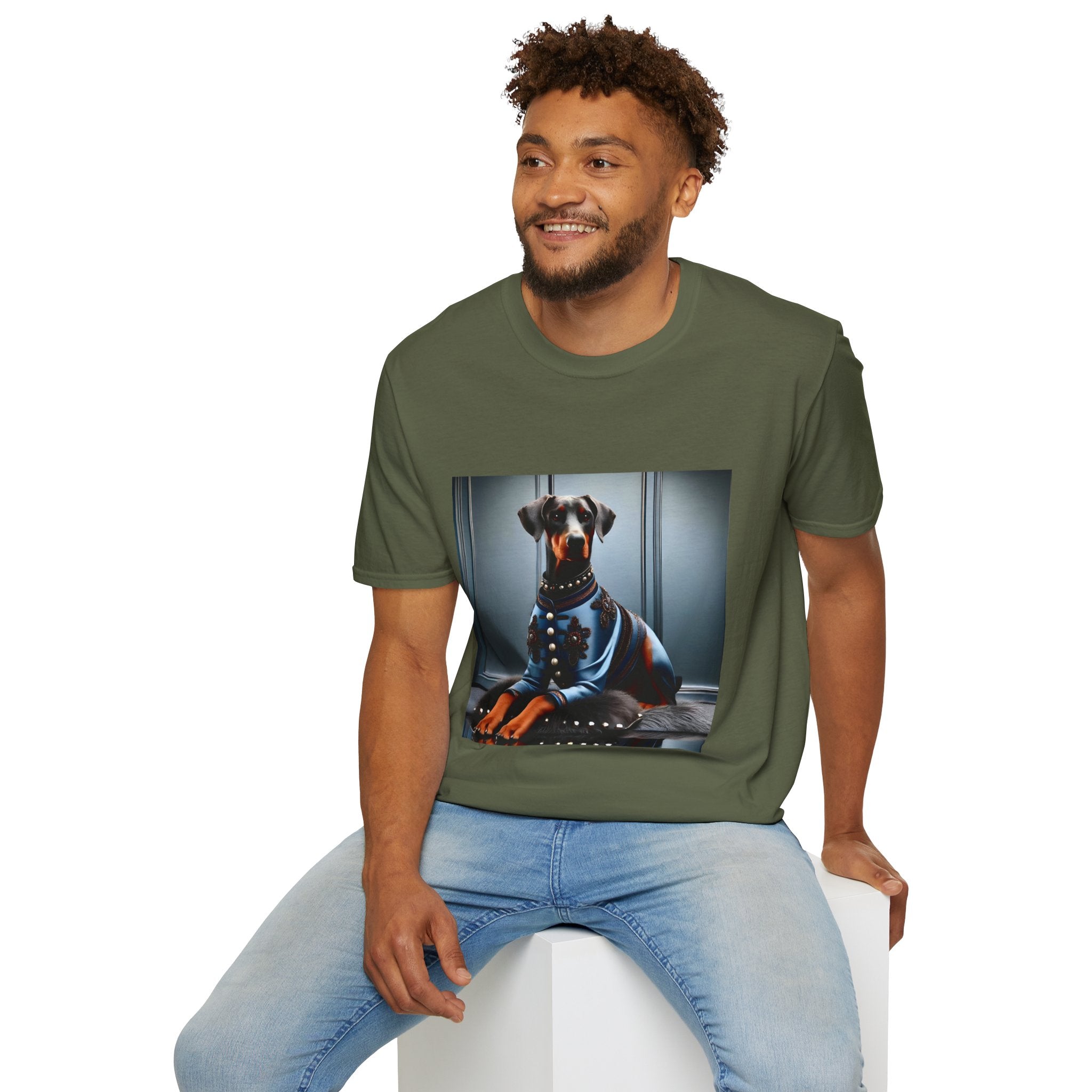 Doberman Pinscher Blue Belle | Unisex Dog T-Shirt
