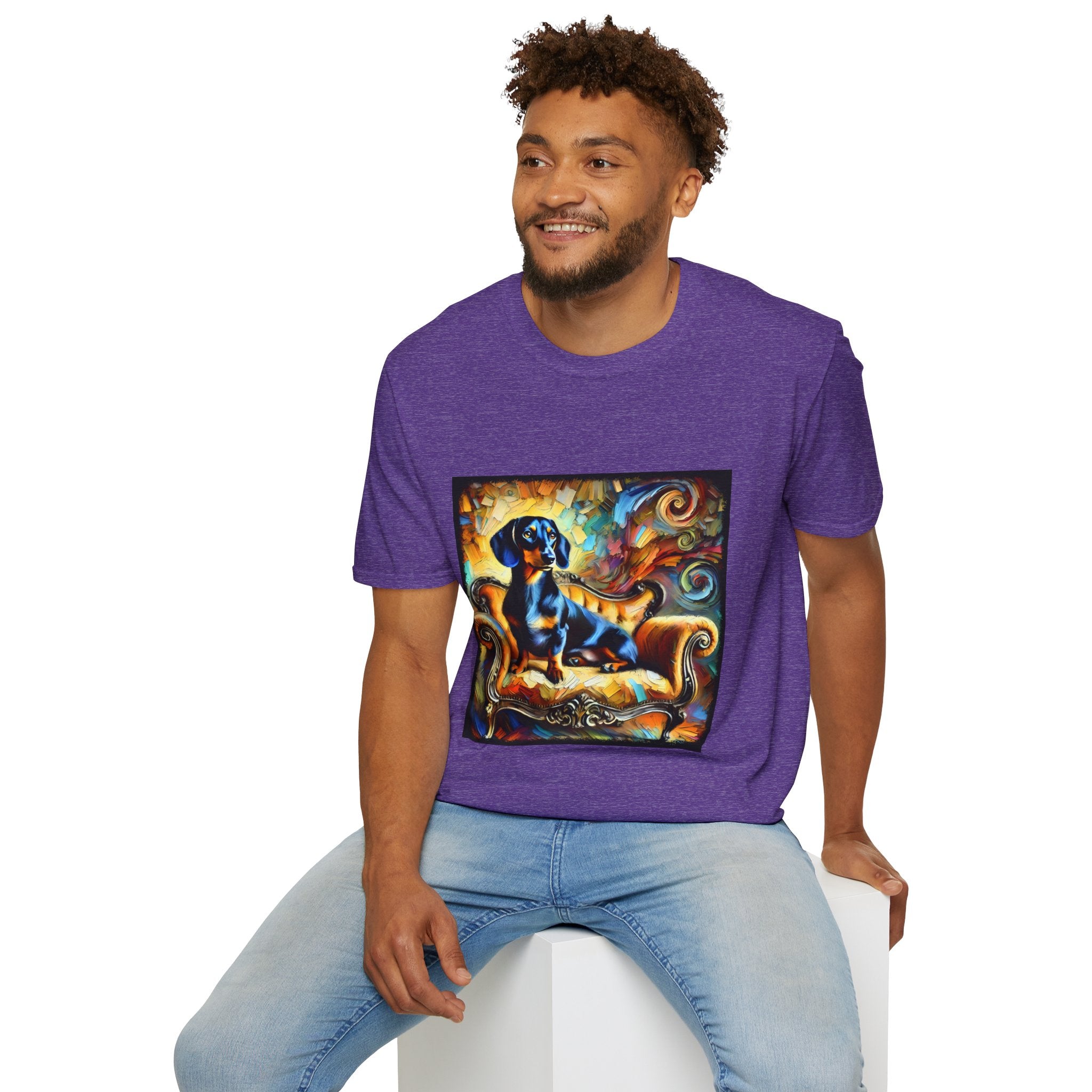 Dachshund Bold Swirl | Unisex Dog T-Shirt