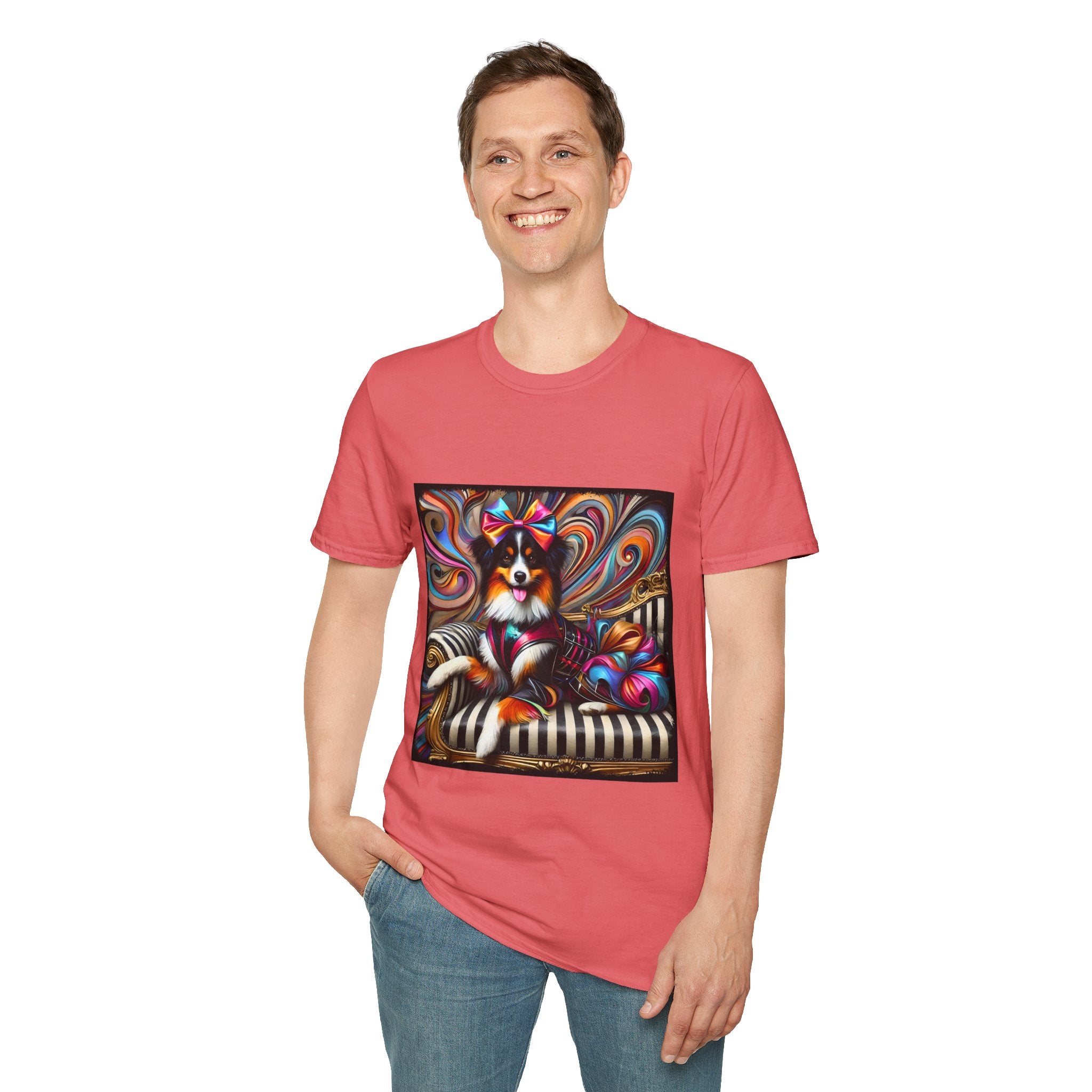 Australian Shepherd Bold Glam Rocker | Unisex Dog T-Shirt
