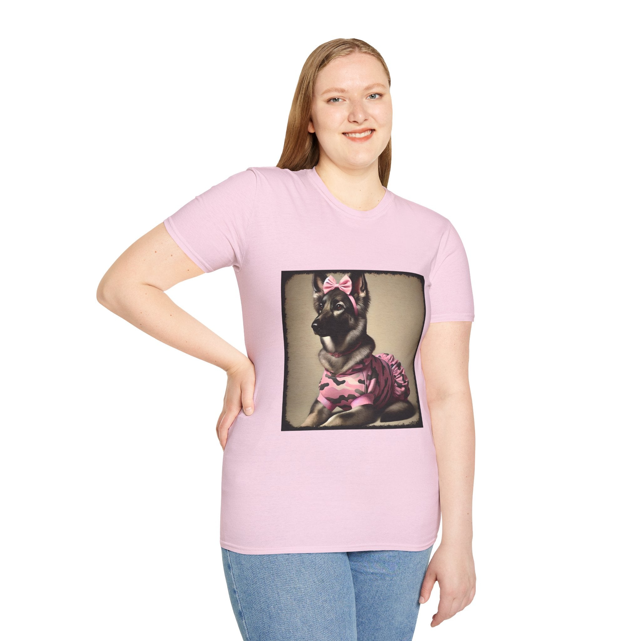 German Shepherd Camo Cutie II | Unisex Dog T-Shirt