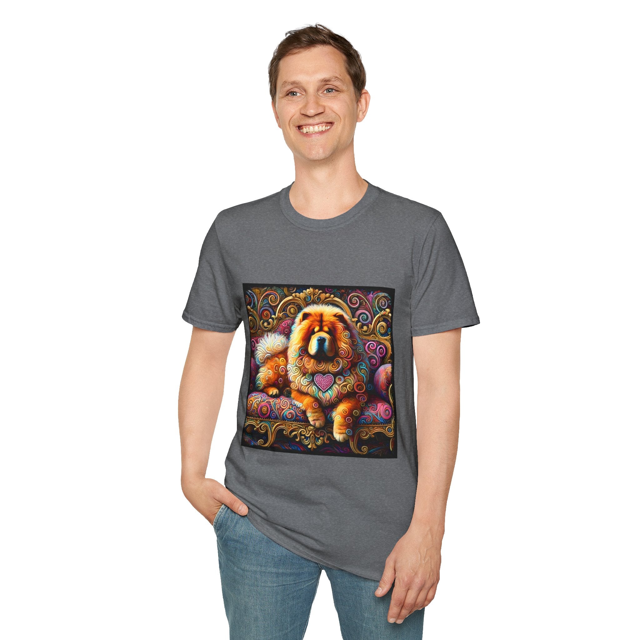 Chow Chow Love Swirl | Unisex Dog T-Shirt