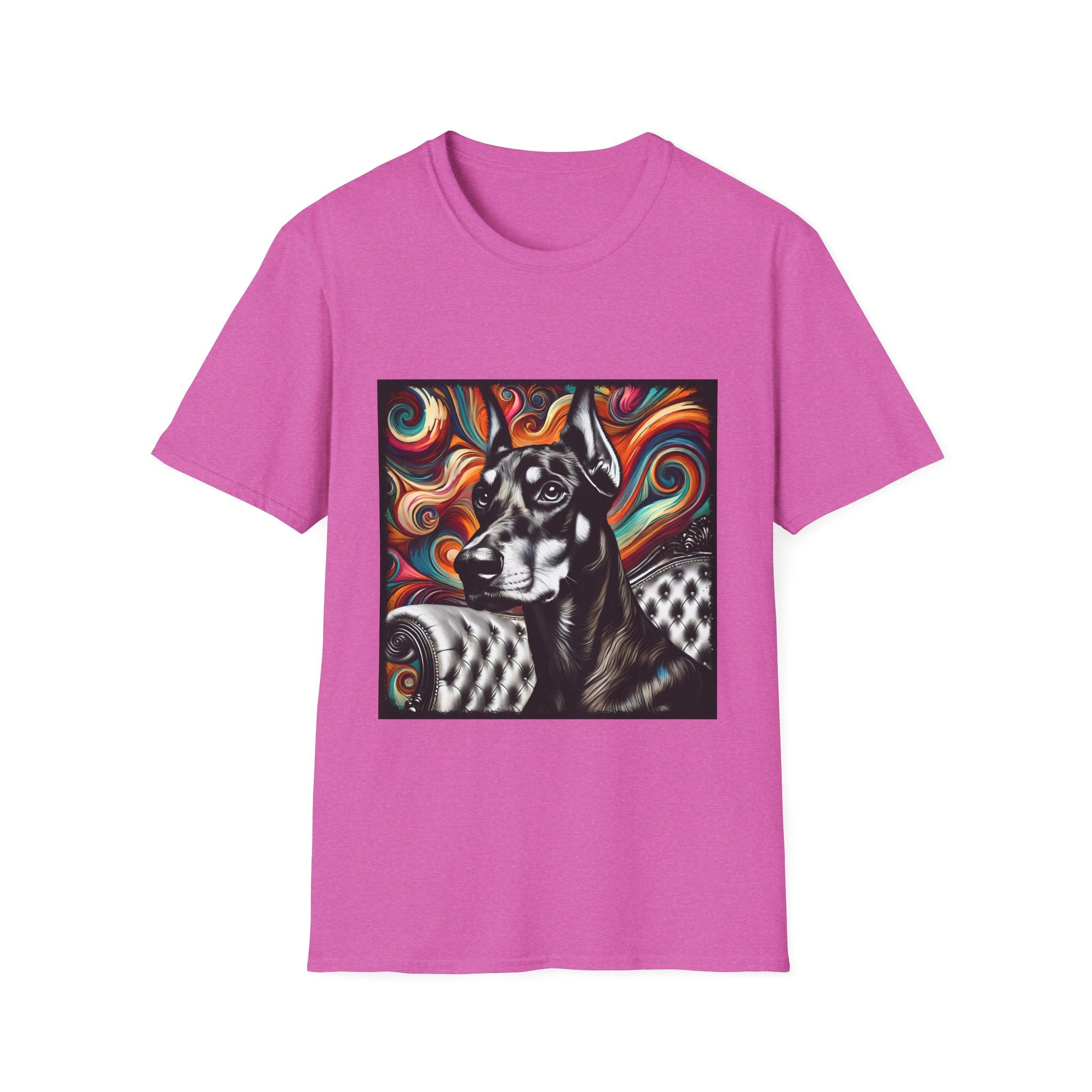 Doberman Pinscher B&W Bold | Unisex Dog T-Shirt