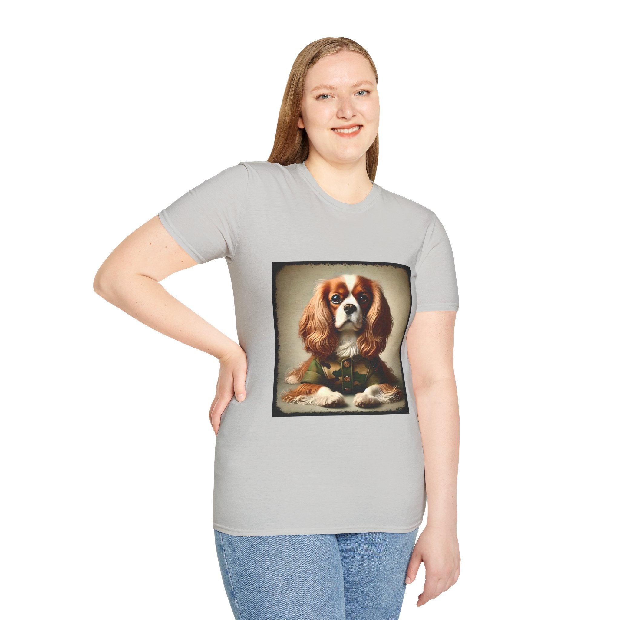 Cavalier King Charles Spaniel Camo Comrade | Unisex Dog T-Shirt