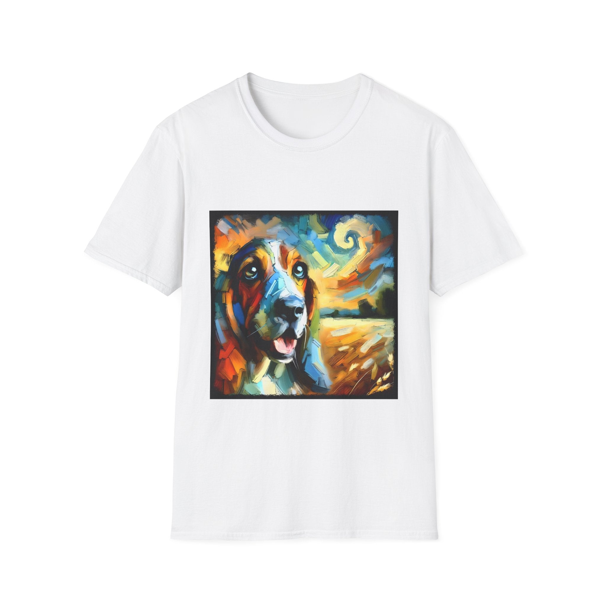Basset Hound Sun Swirl | Unisex Dog T-Shirt