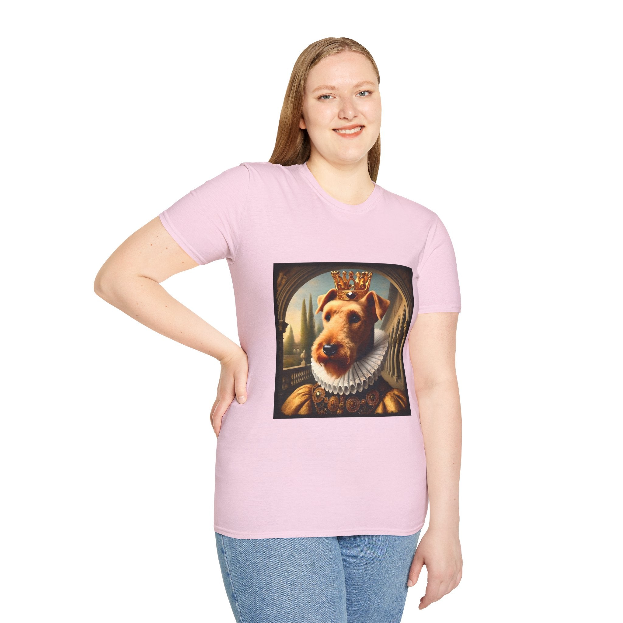 Airedale Terrier Crowned Gent design dog lover unisex t-shirt