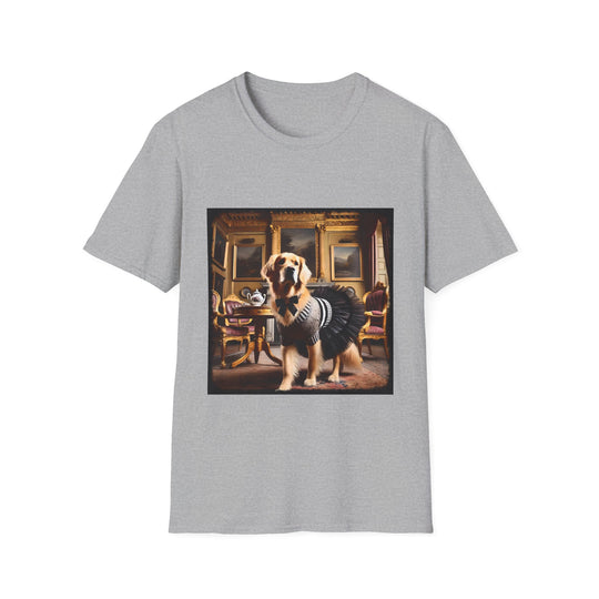 Golden Retriever Millionaire Muse design dog lover unisex t-shirt in sport grey