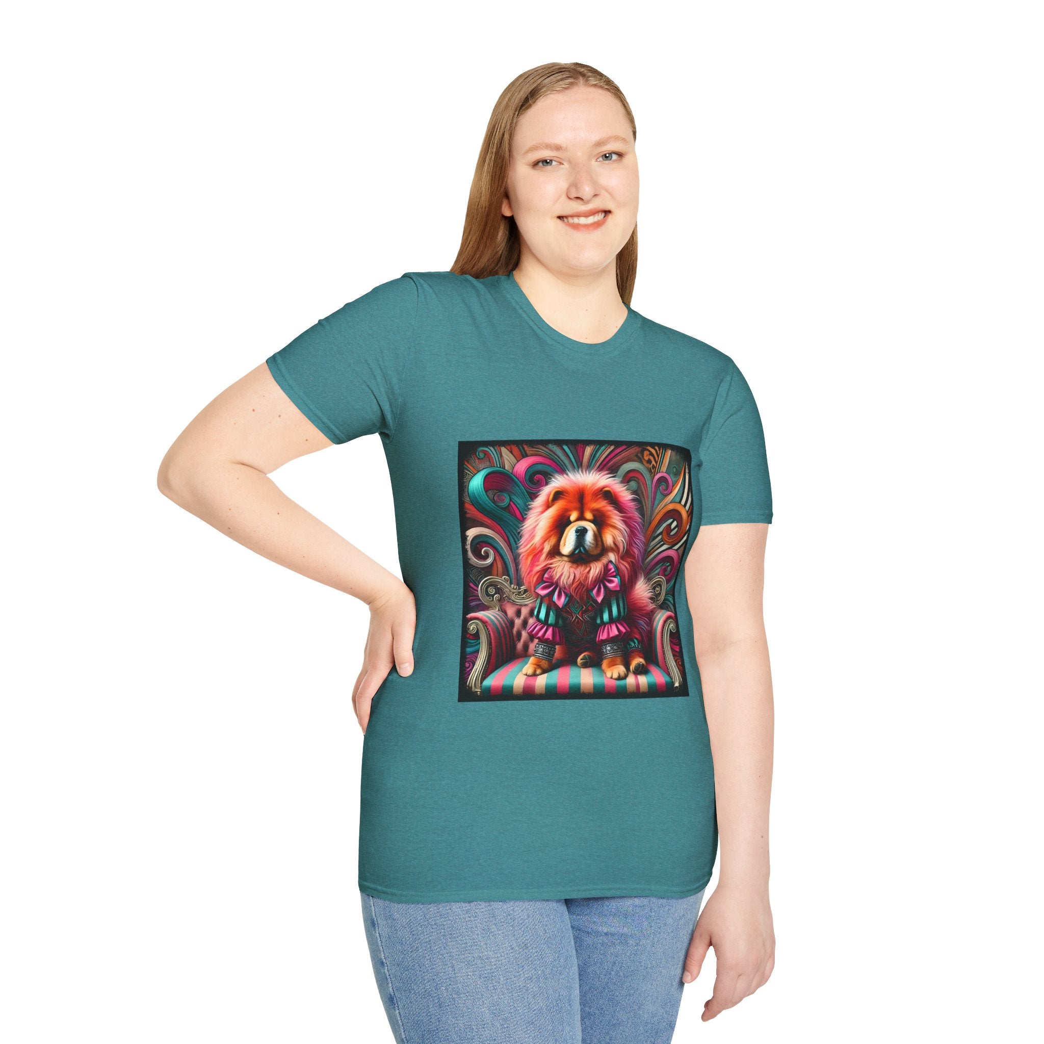 Chow Chow Pink Rocker | Unisex Dog T-Shirt
