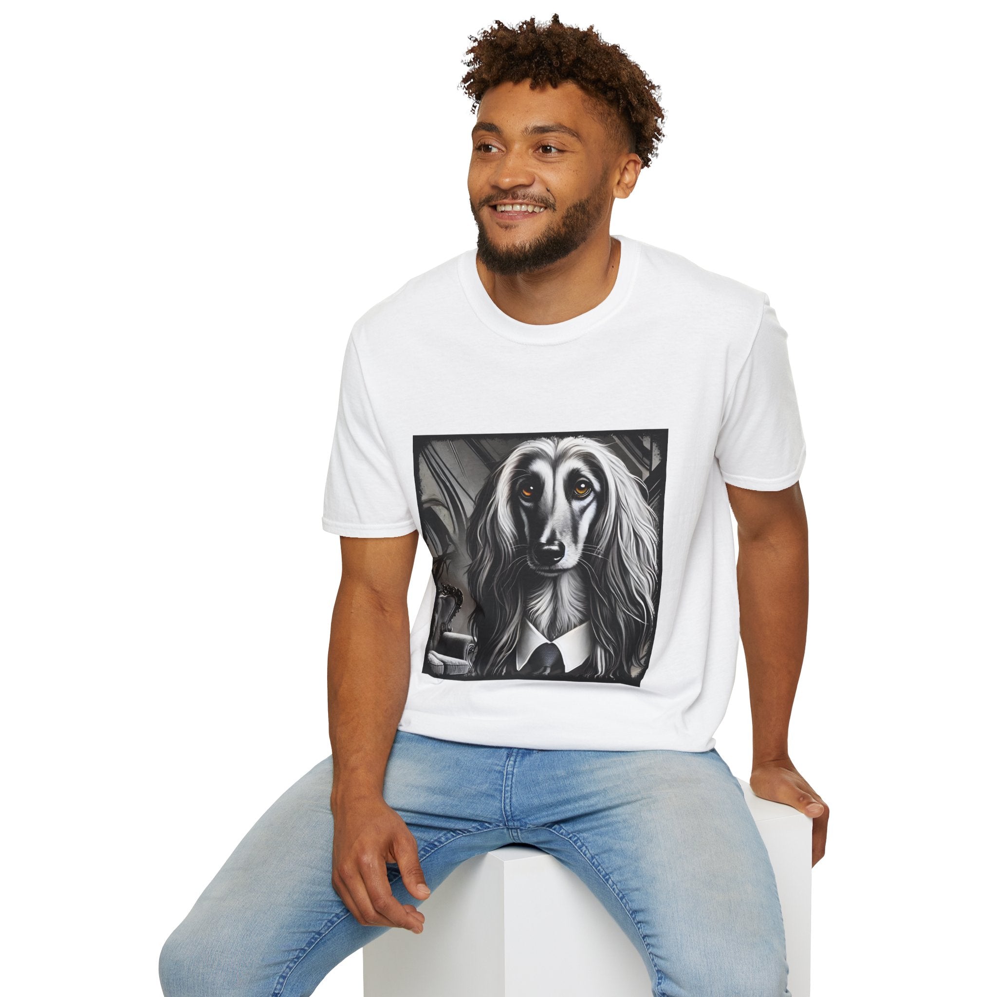 Afghan Hound Shirt | B&W Bold Eyes Dog Lover Tee