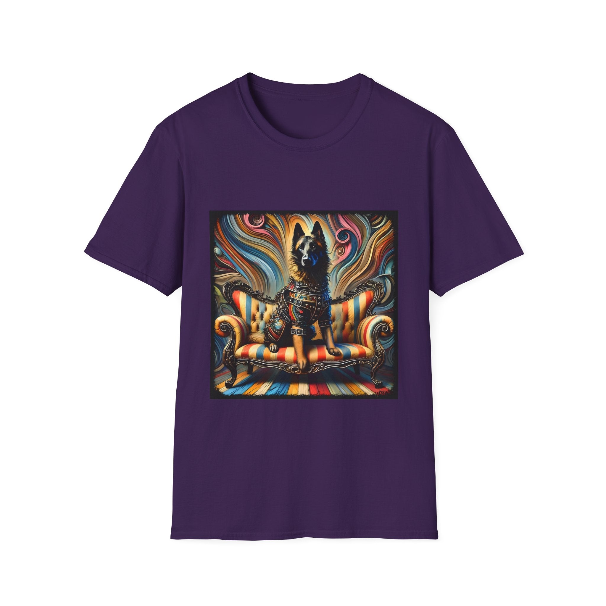 Belgian Malinois Vivid Rocker | Unisex Dog T-Shirt