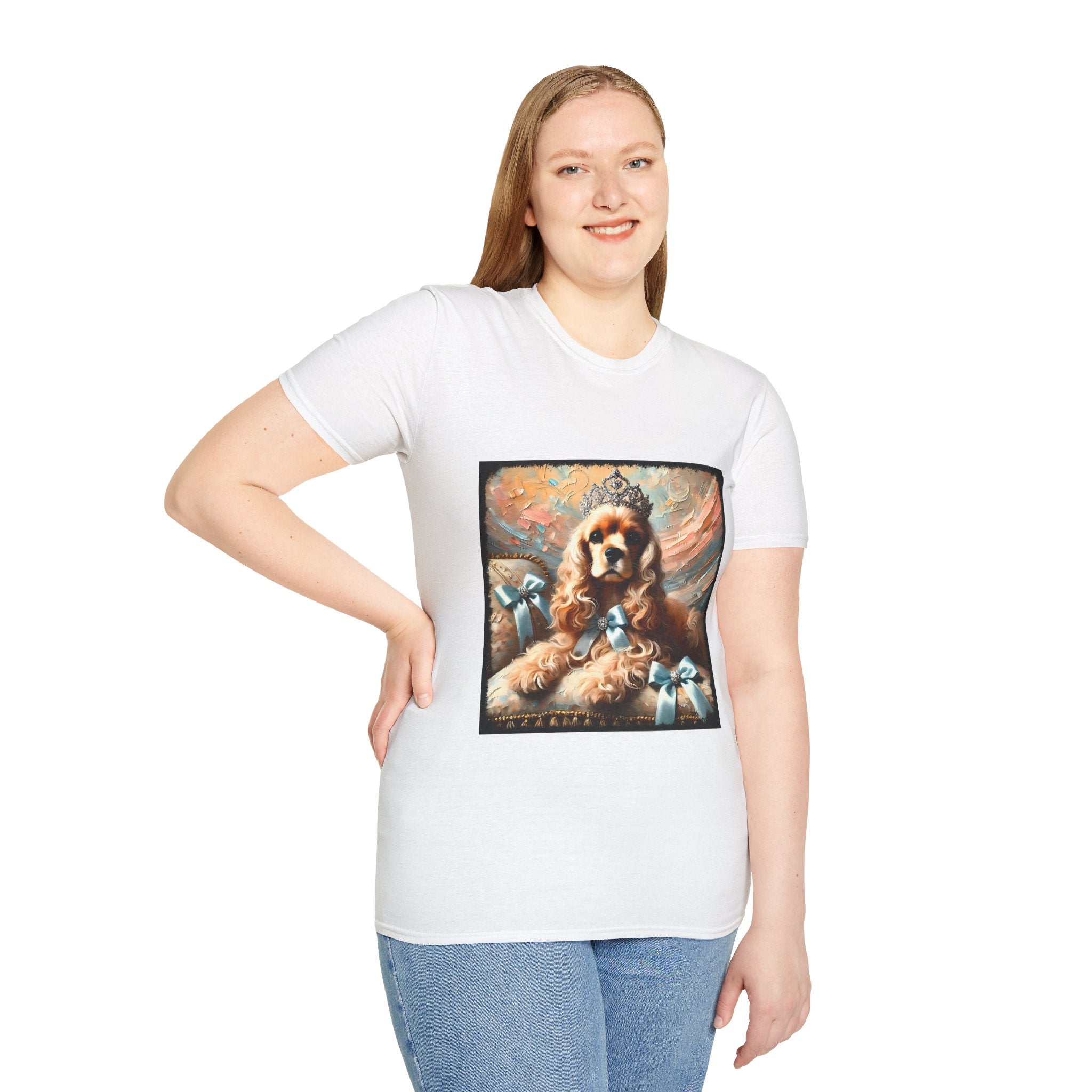 Cocker Spaniel Diamond Tiara Classic | Unisex Dog T-Shirt