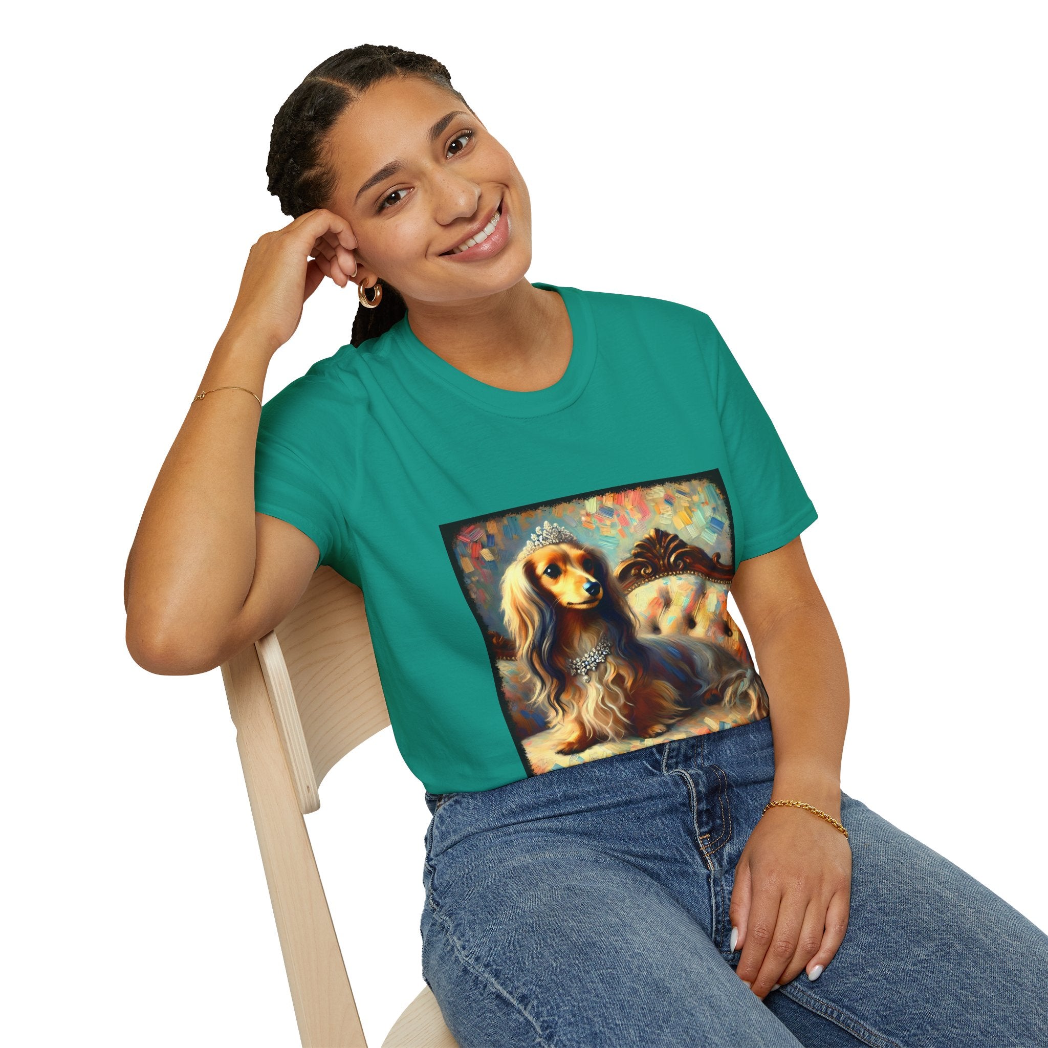 Dachshund Diamond Pastel Classic | Unisex Dog T-Shirt