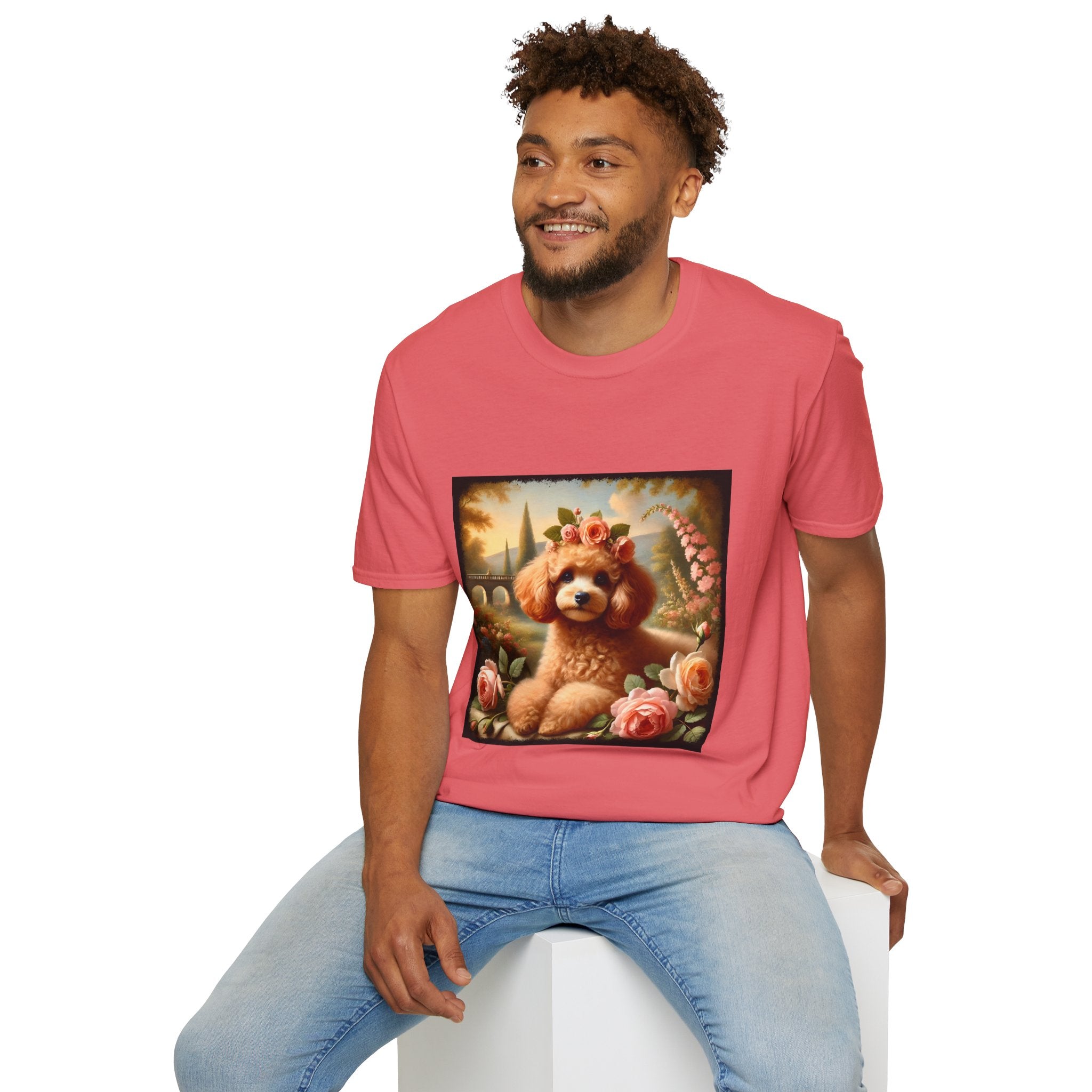 Poodle Pink Blossom | Unisex Dog T-Shirt