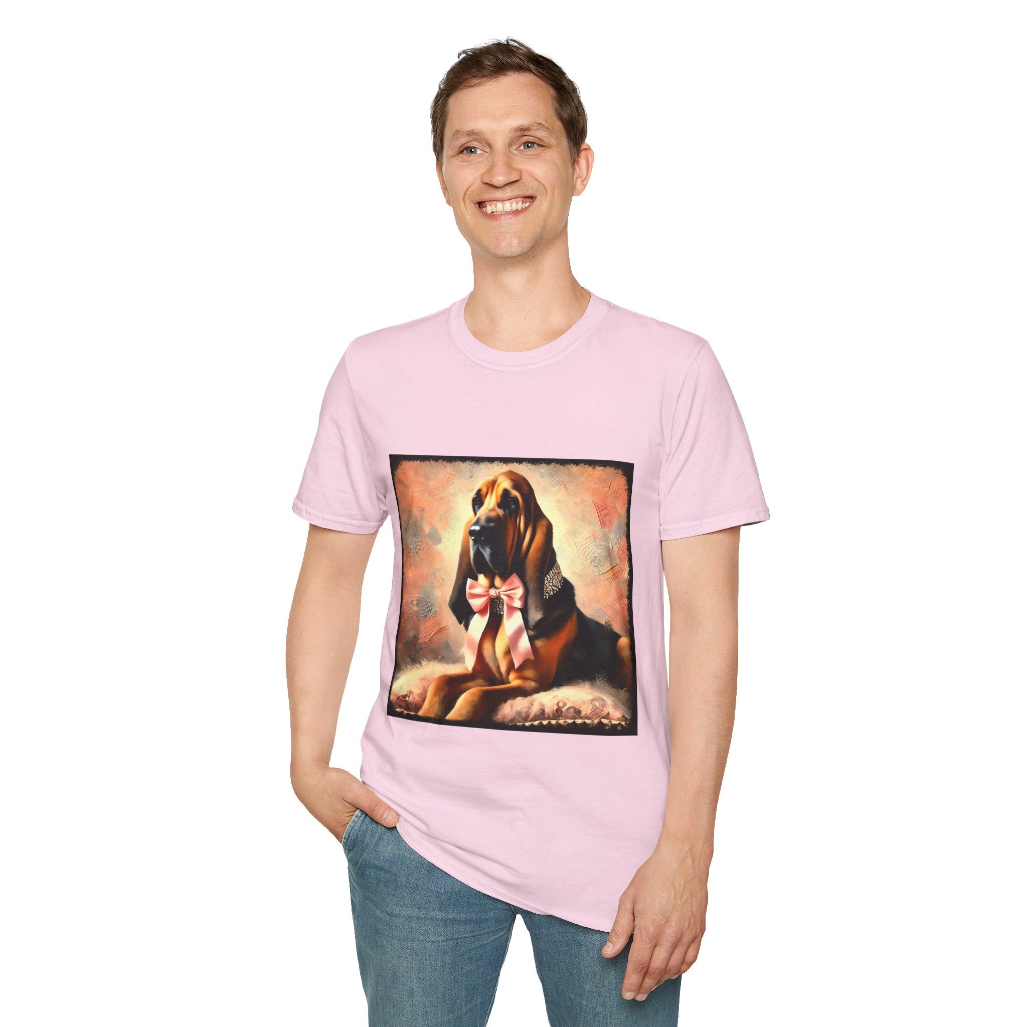 Bloodhound Poised Classic | Unisex Dog T-Shirt