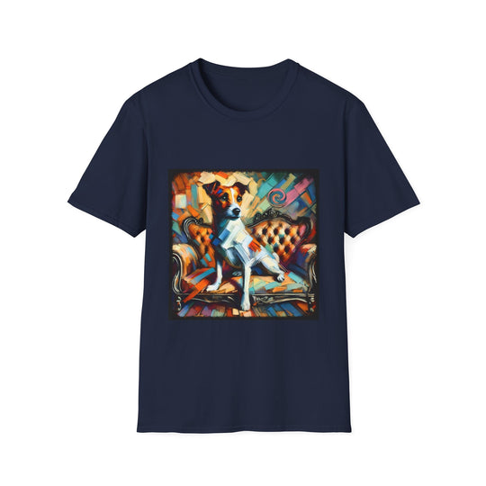 Jack Russell Terrier Bold Classic design dog lover unisex t-shirt in navy