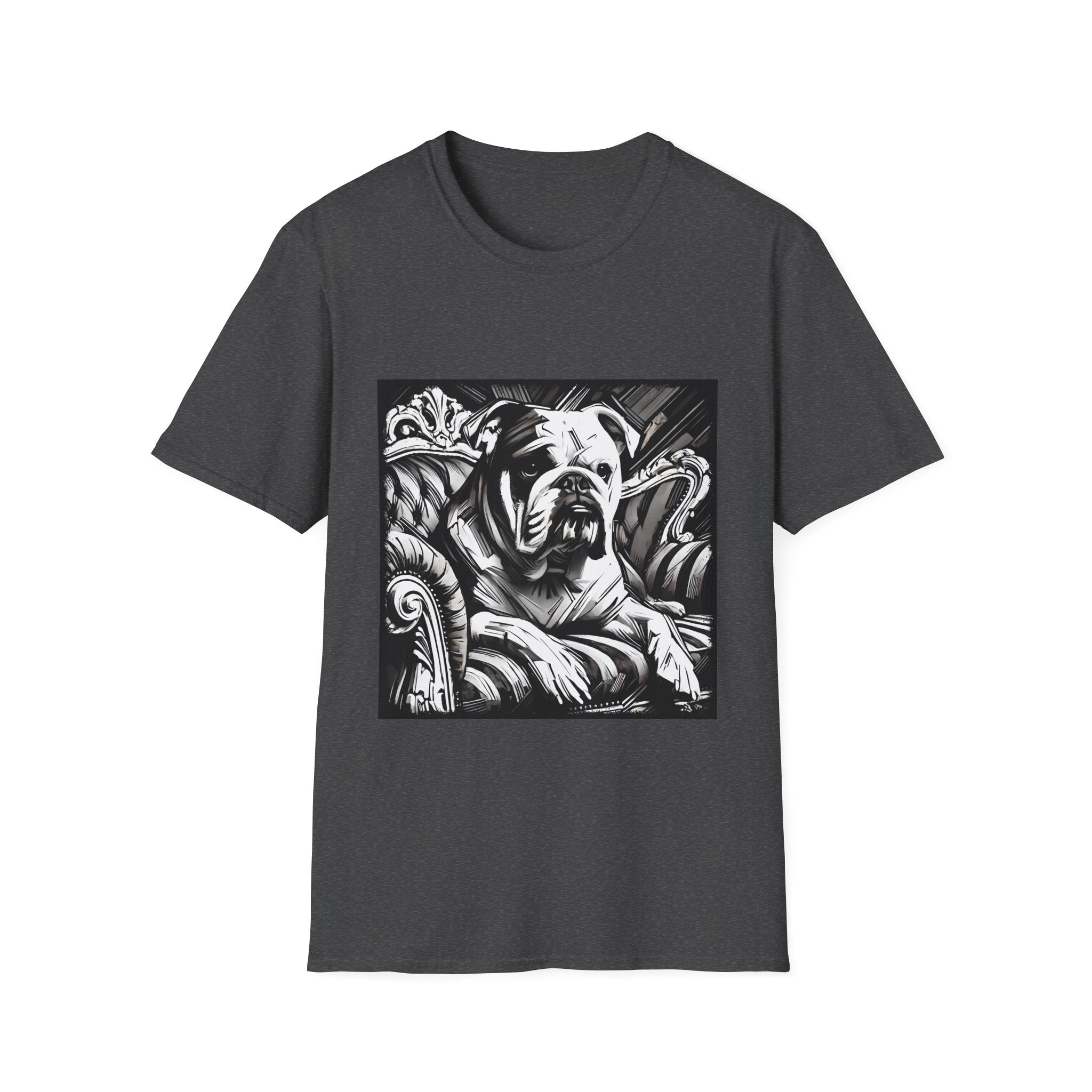Bulldog B&W Bold | Unisex Dog T-Shirt