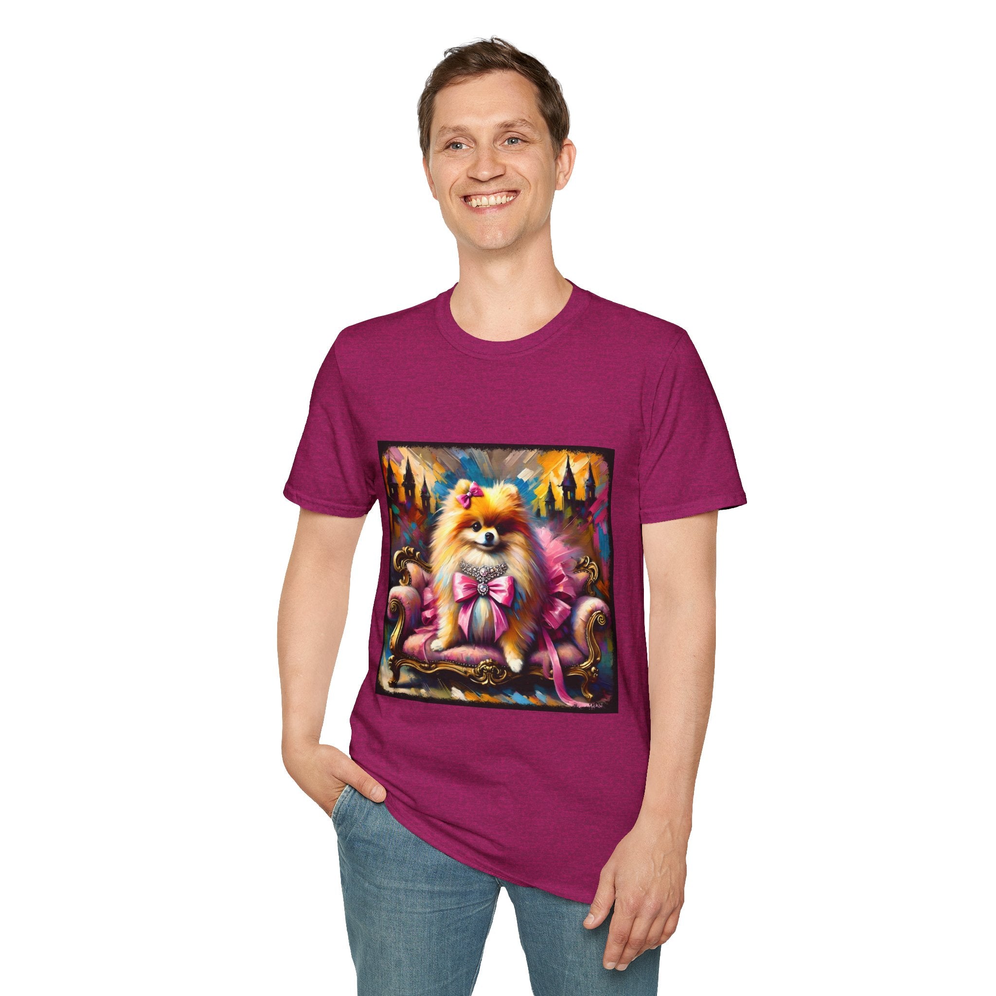 Pomeranian Pink Princess Classic | Unisex Dog T-Shirt