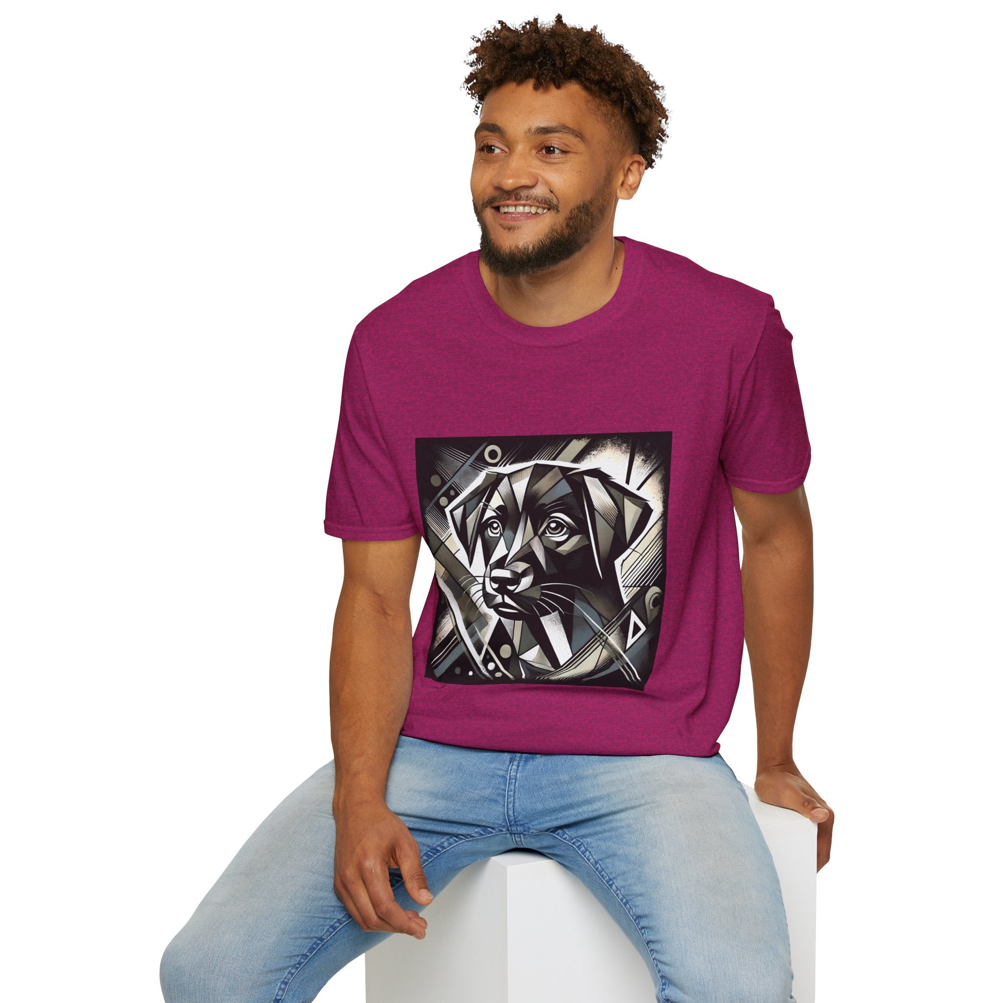 Labrador Retriever B&W Bold Geometric | Unisex Dog T-Shirt