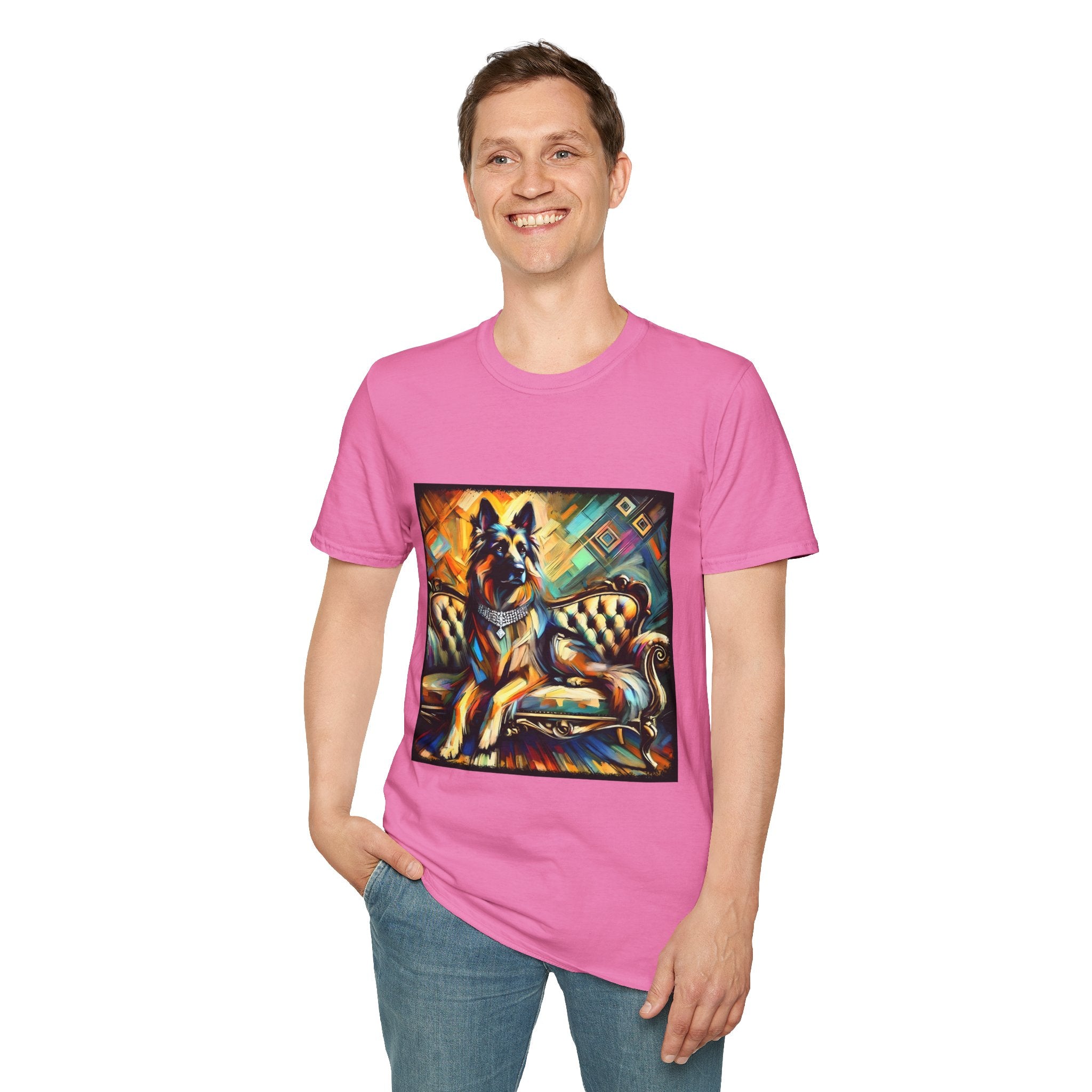 German Shepherd Diamond Multicolor Classic | Unisex Dog T-Shirt