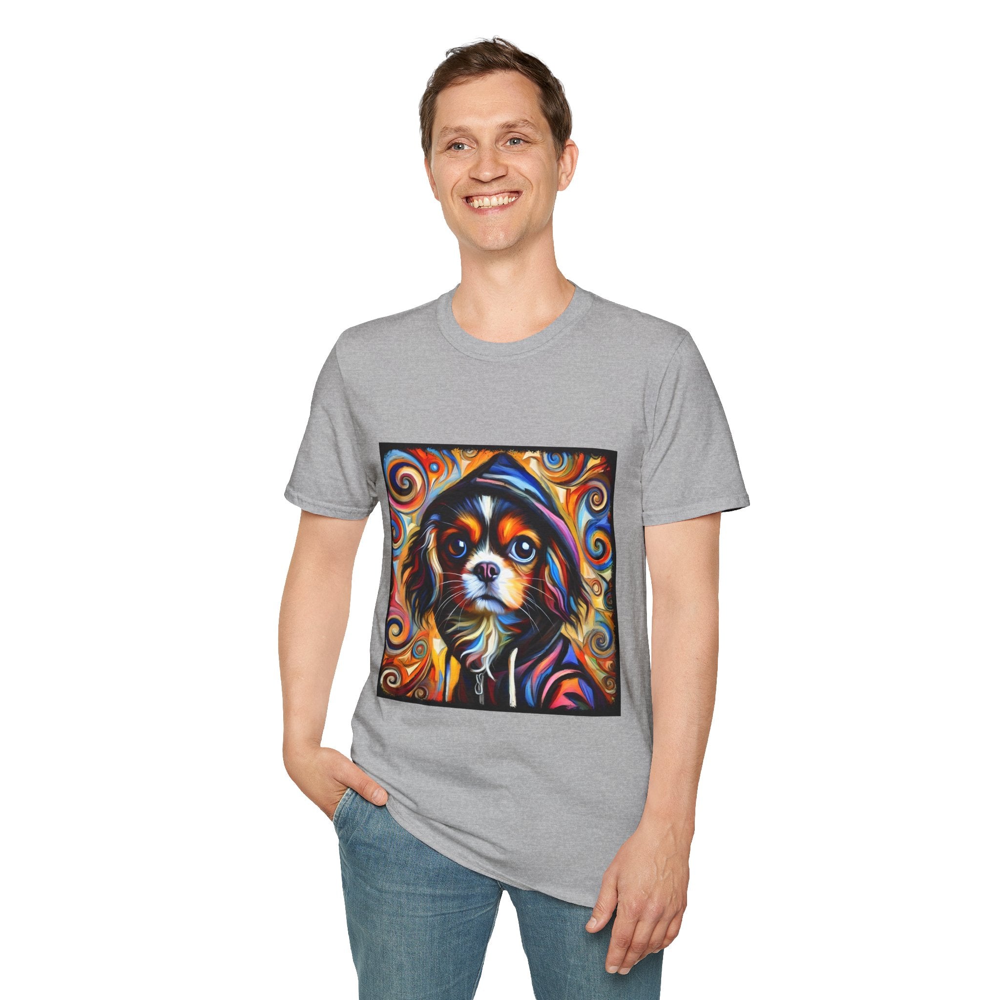 Cavalier King Charles Spaniel Relaxed Swirl | Unisex Dog T-Shirt