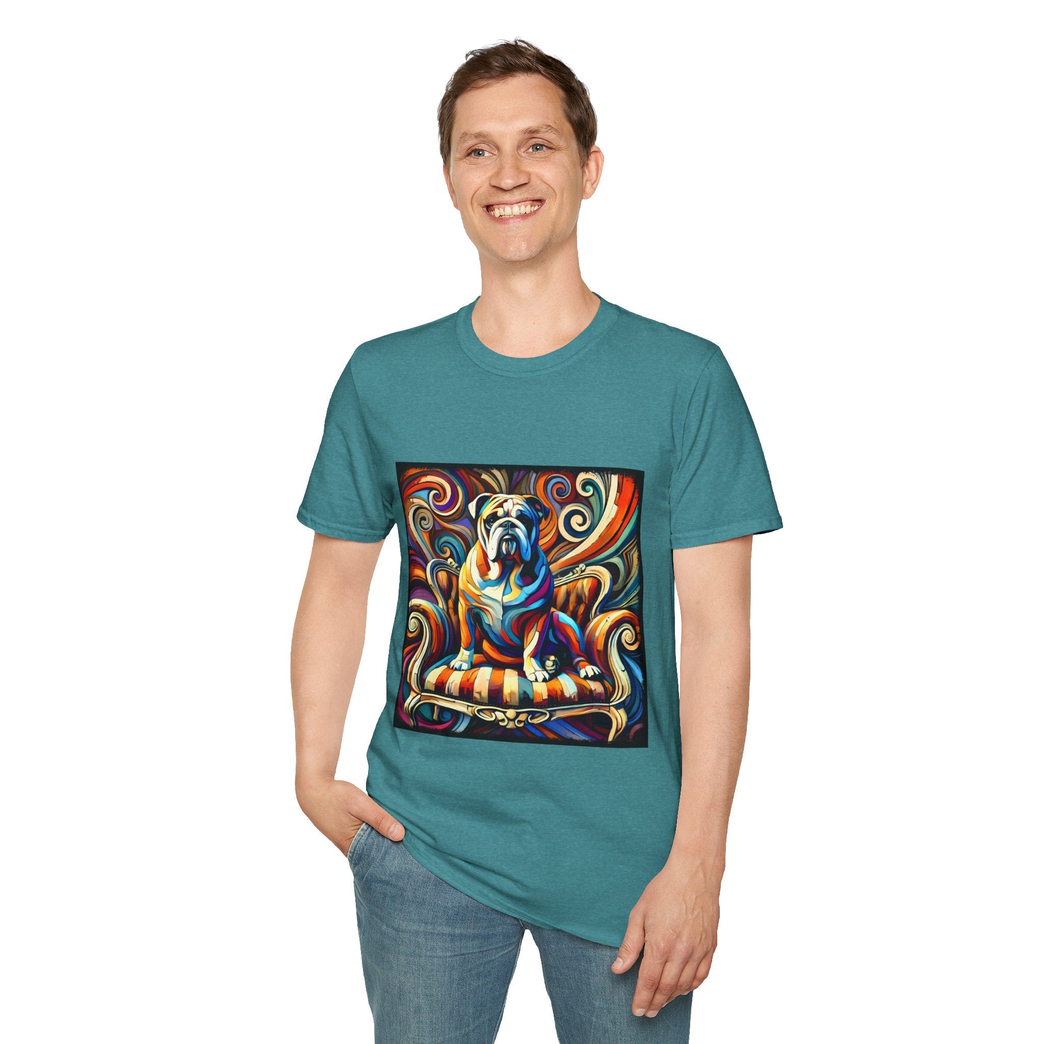 Bulldog Bold Swirl | Unisex Dog T-Shirt