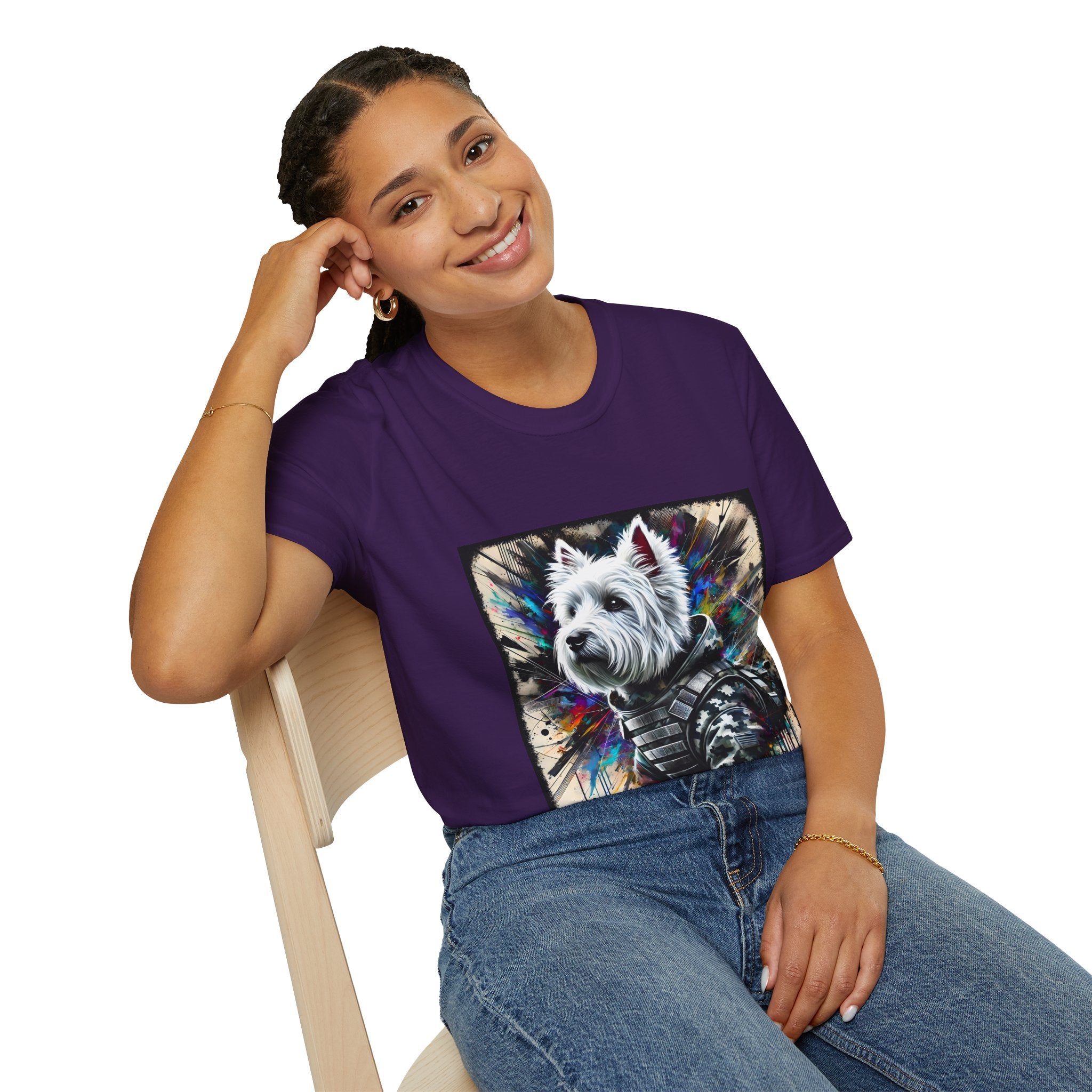 West Highland White Terrier Bold Camo Classic | Unisex Dog T-Shirt