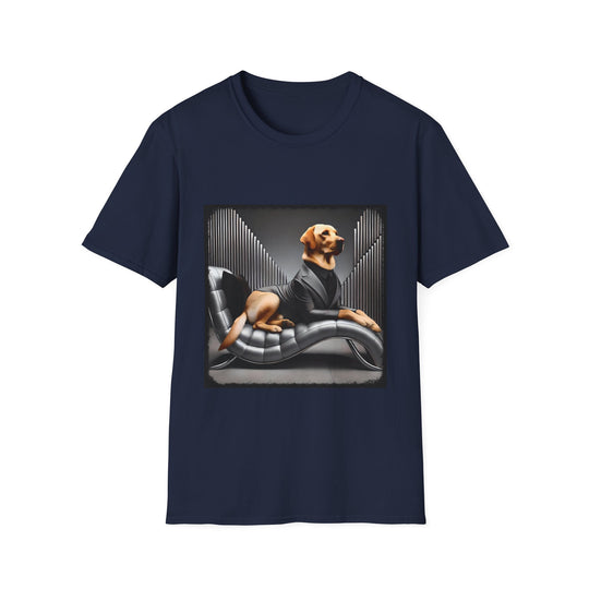 Labrador Retriever Dapper Dude design dog lover unisex t-shirt in navy