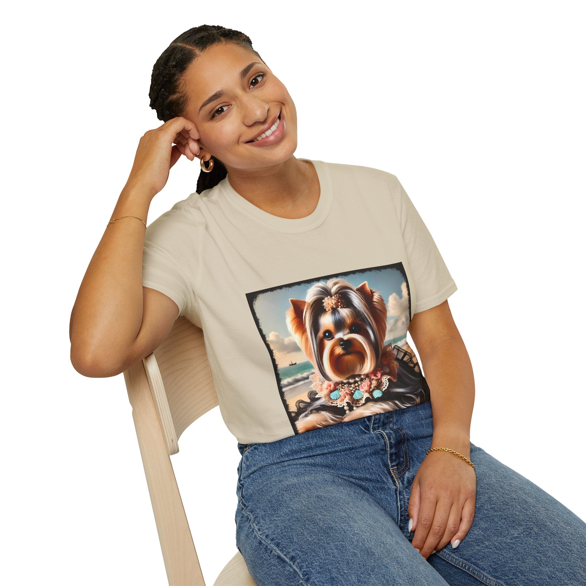 Yorkshire Terrier Beach Beauty | Unisex Dog T-Shirt