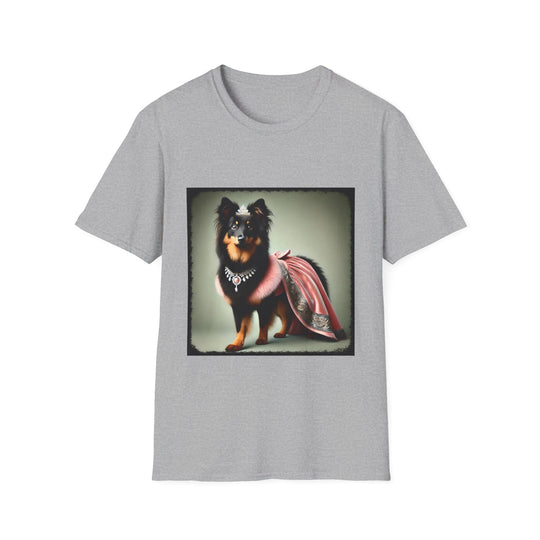 Miniature American Shepherd Sparkle Supreme design dog lover unisex t-shirt in sport grey