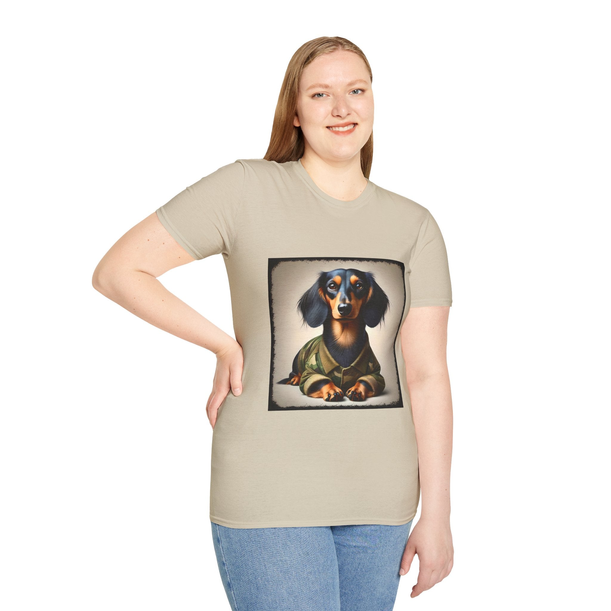 Dachshund Camo Chic | Unisex Dog T-Shirt