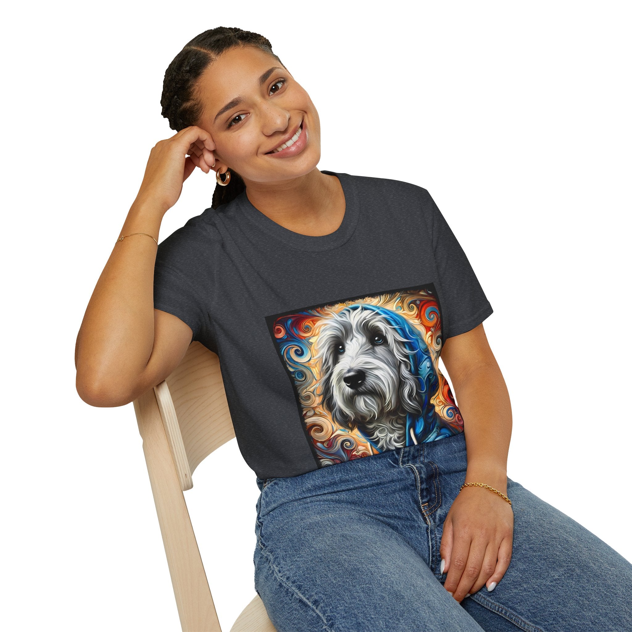 Sheepadoodle Urban Swirl | Unisex Dog T-Shirt