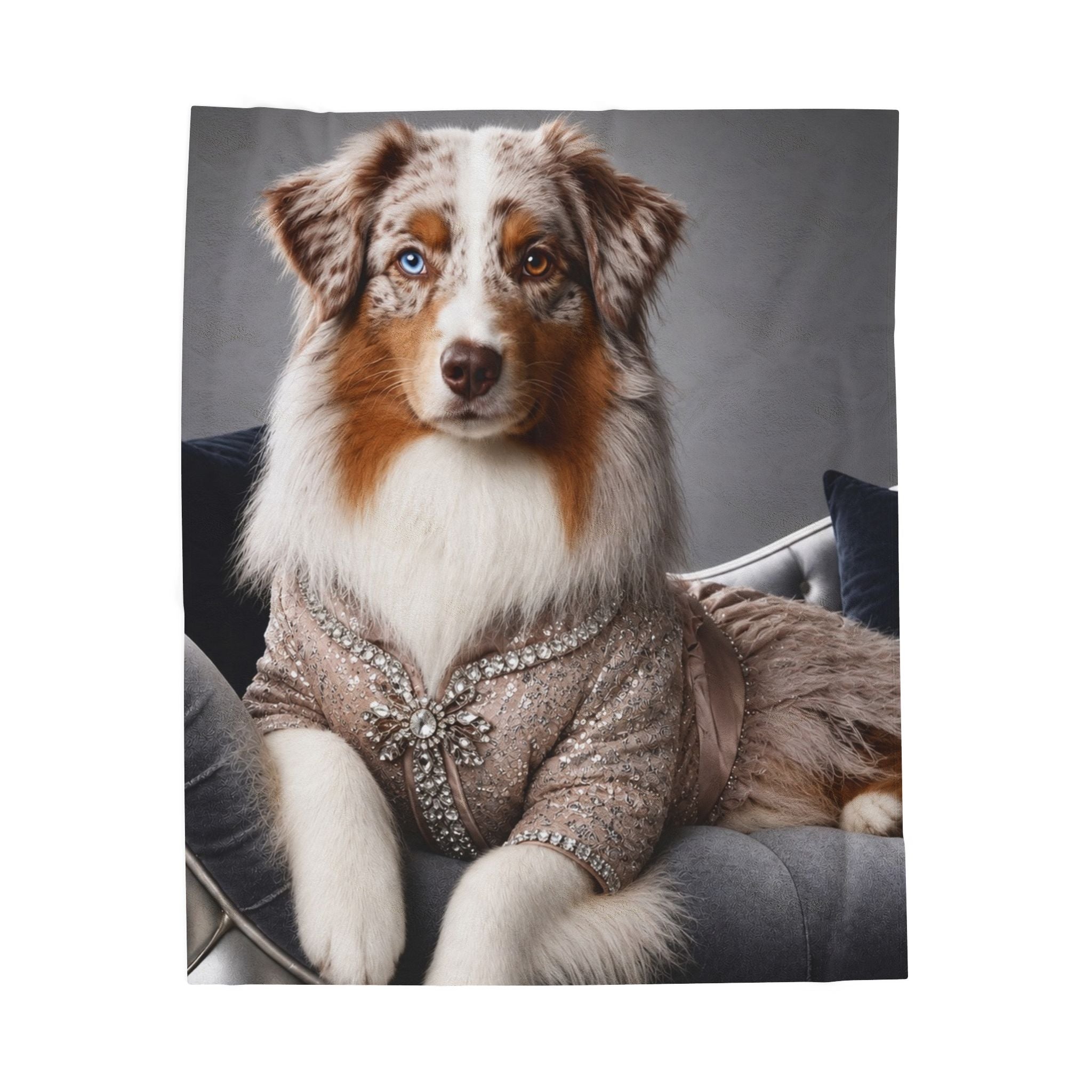Australian Shepherd Blanket | Champagne Duchess Dog Lover Gift