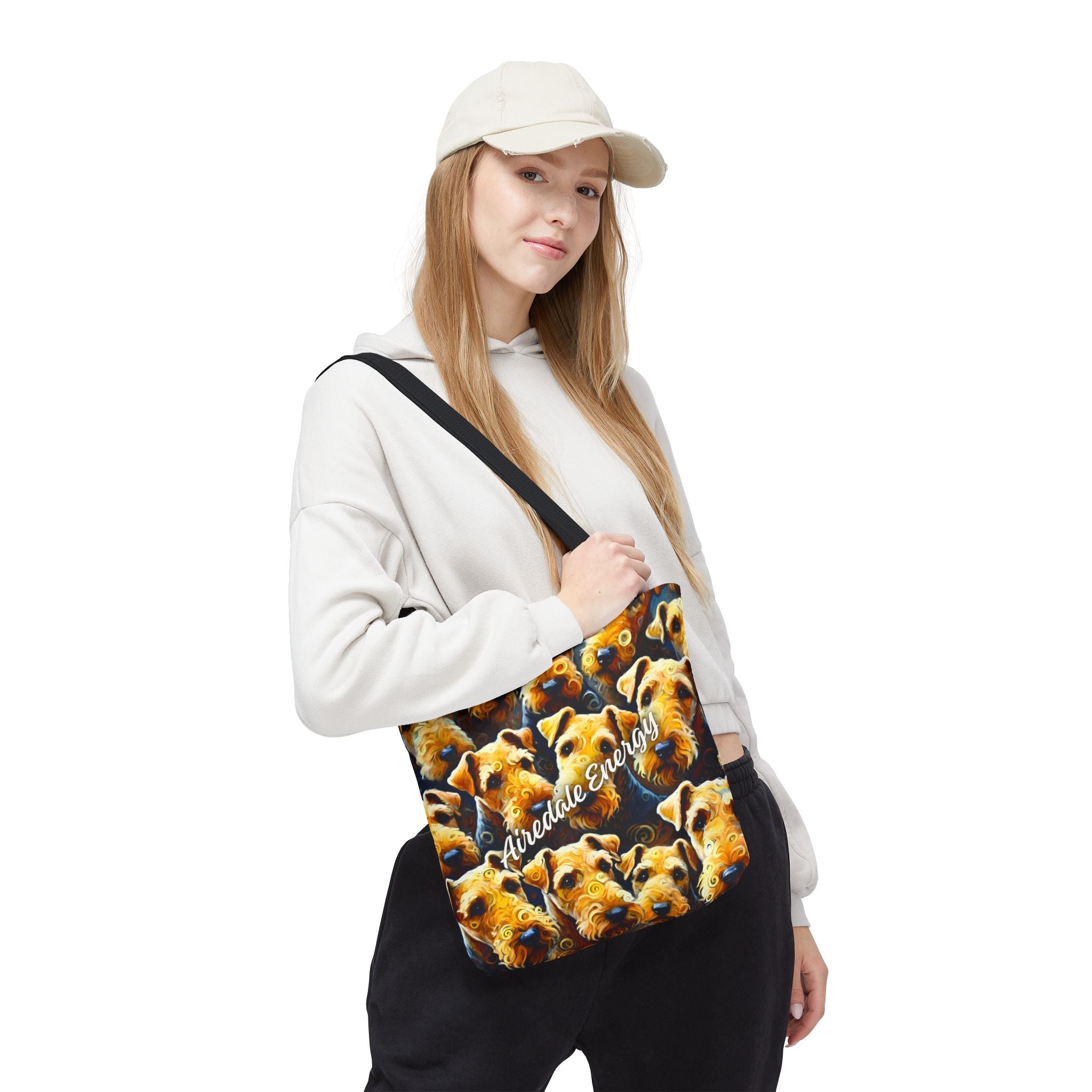 Airedale Terrier Tote Bag | Airedale Energy Dog Lover Gift