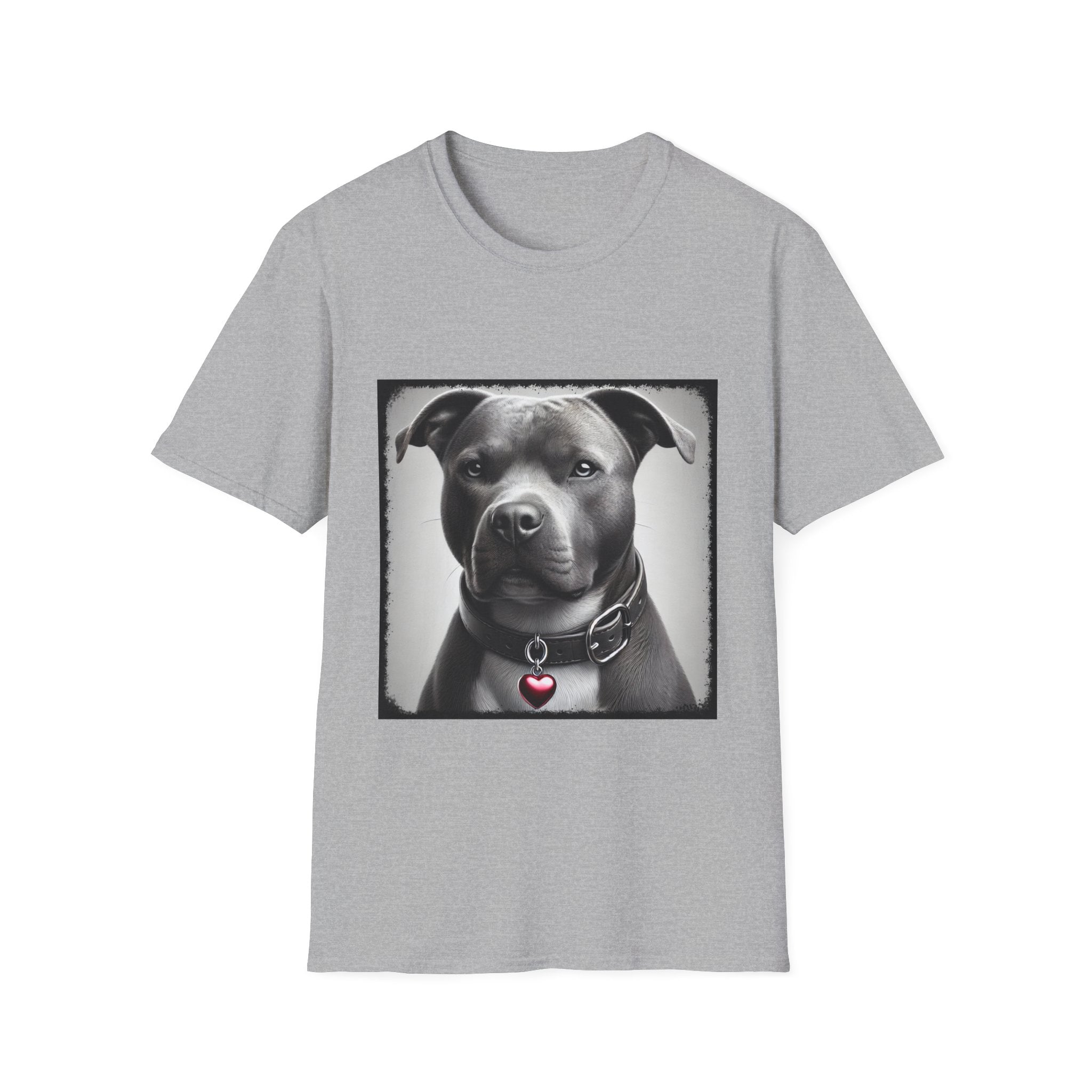 American Pit Bull Terrier Shirt | Heart Charm Dog Lover Tee